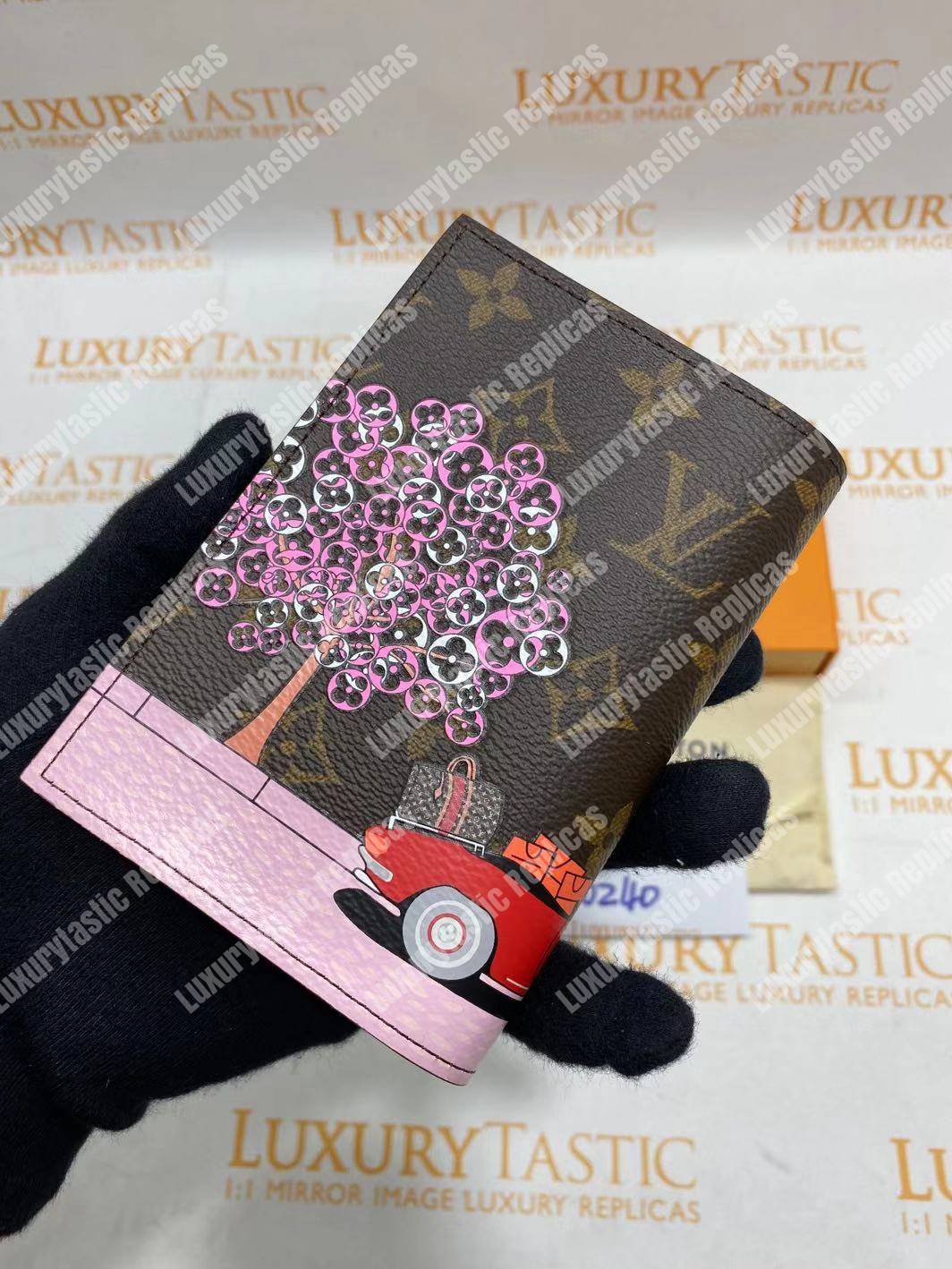 LV Passport Cover Monogram Eiffel Tower