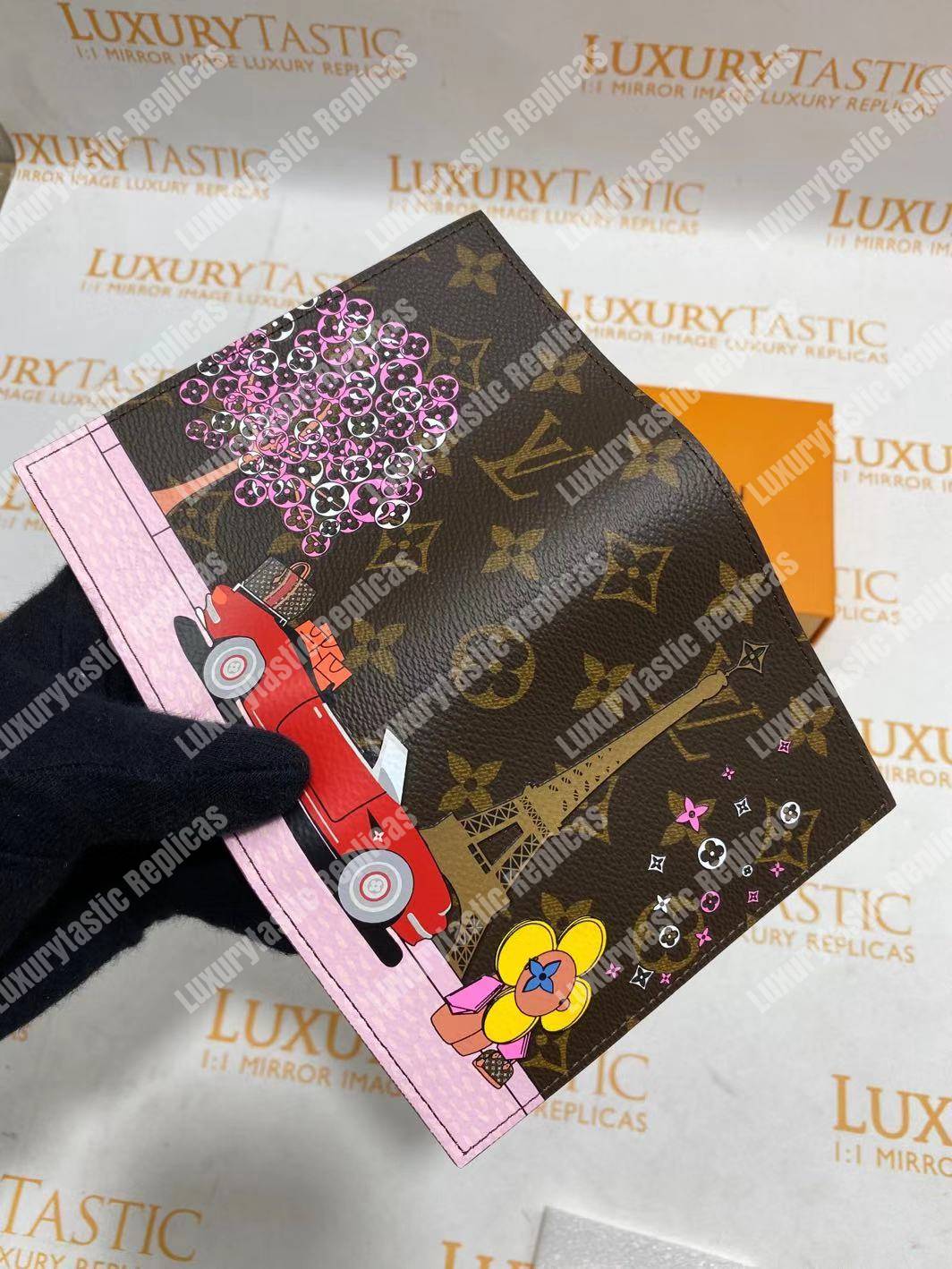 LV Passport Cover Monogram Eiffel Tower