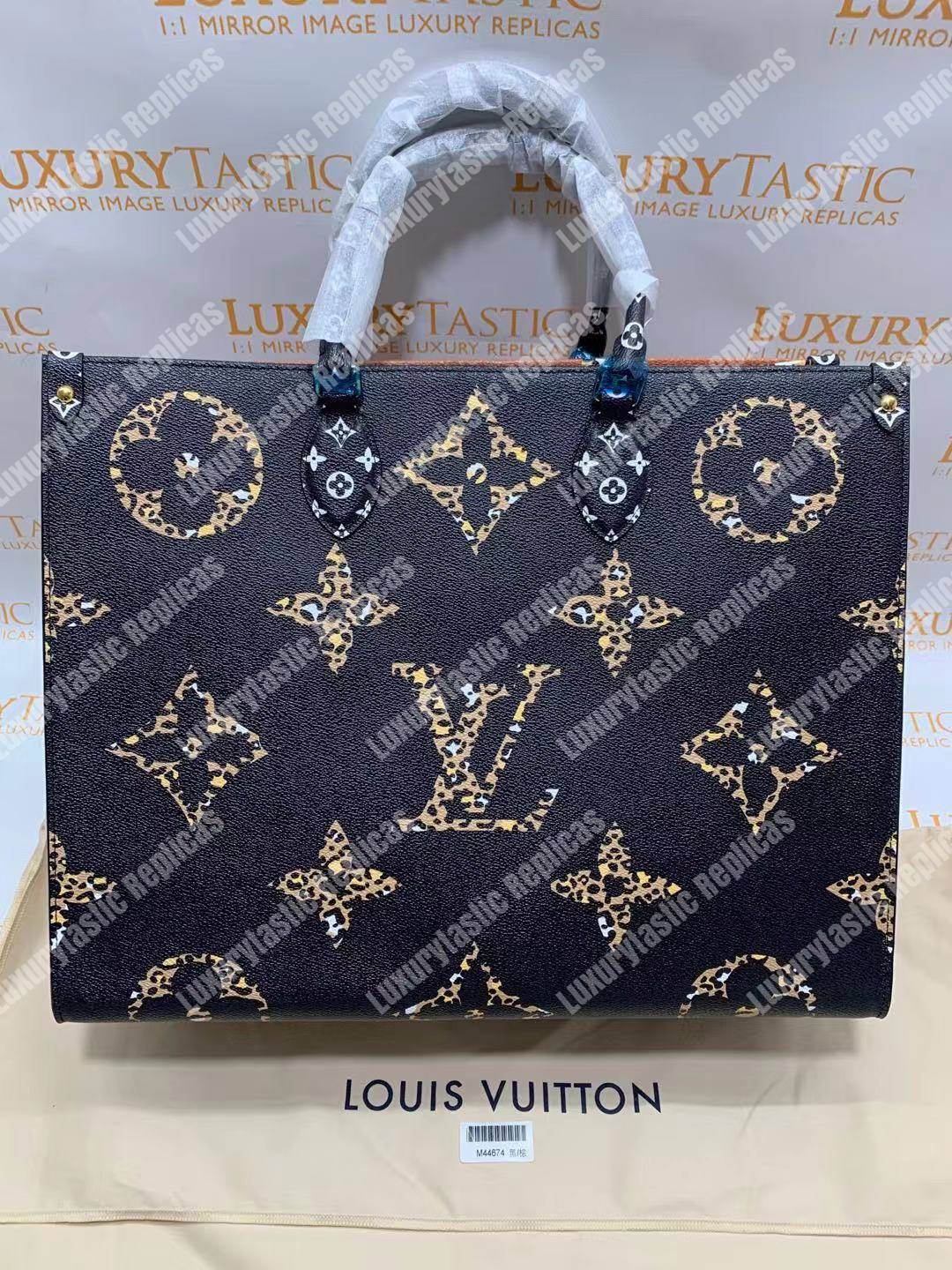 LV Onthego Monogram Black/Brown GM