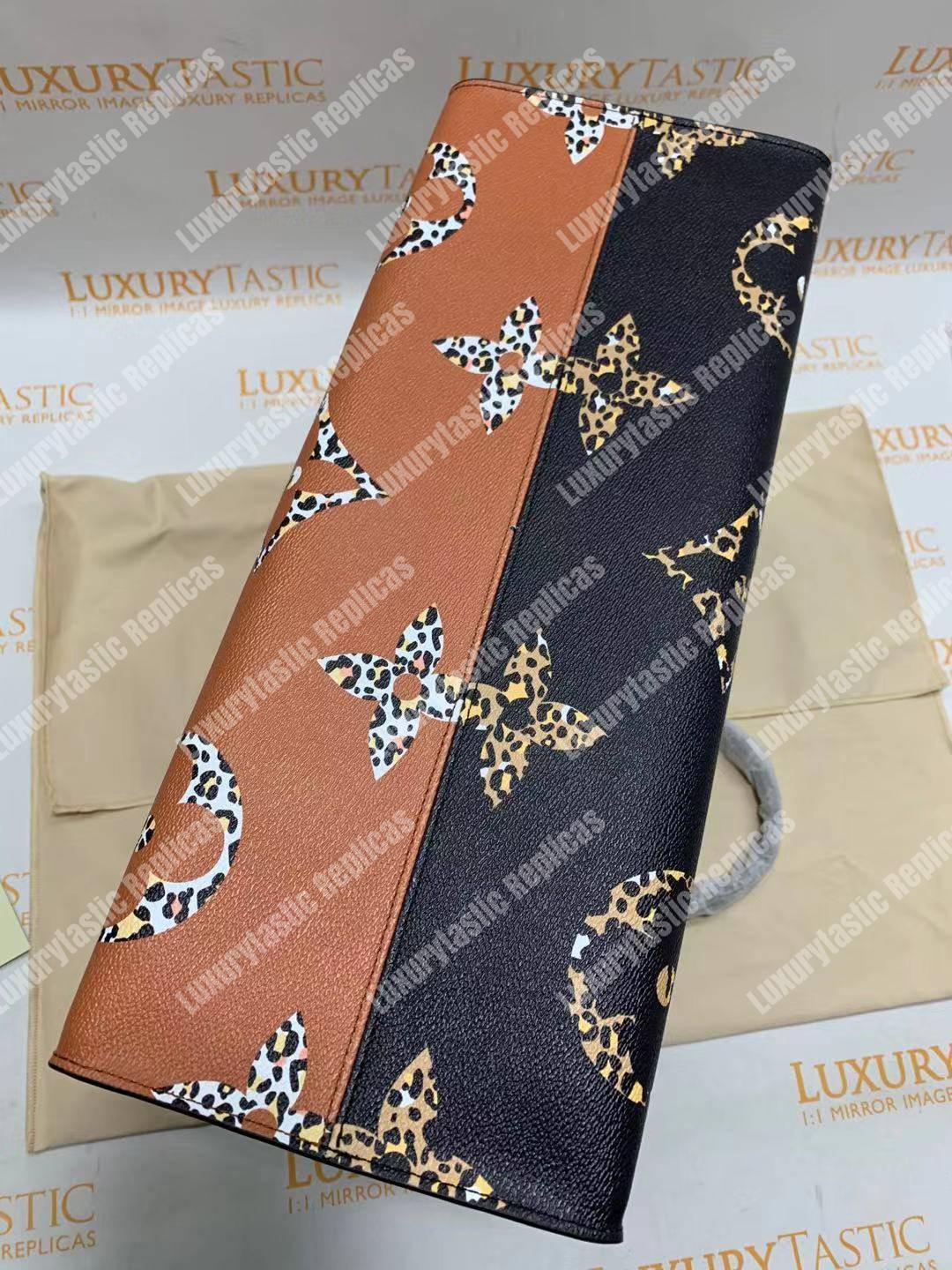 LV Onthego Monogram Black/Brown GM