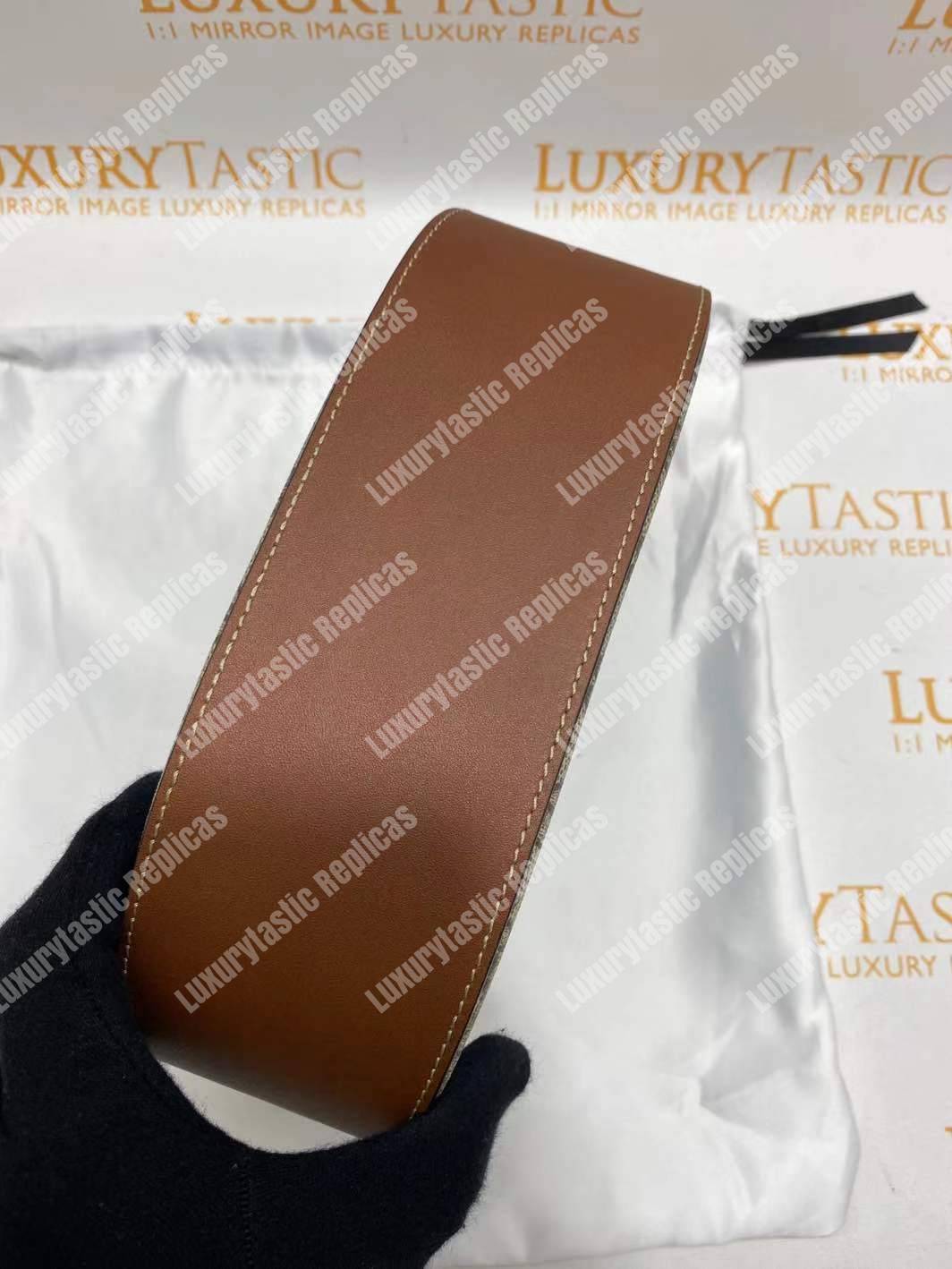 G*u*i padlock medium gg shoulder bag beige/ebony black