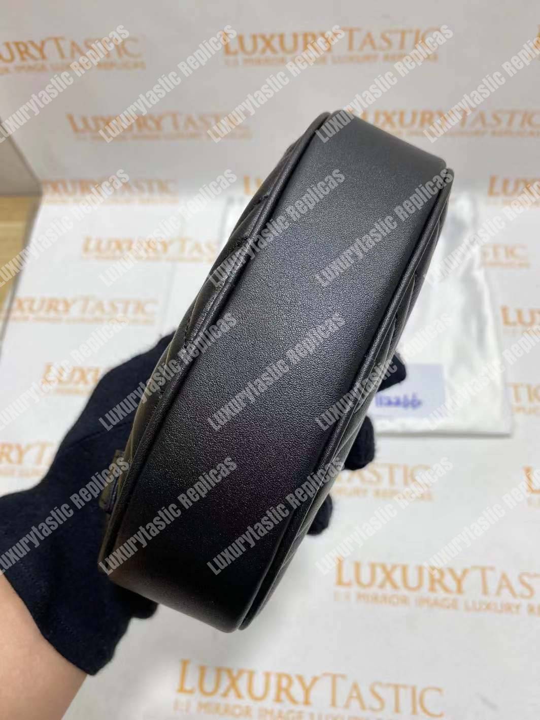 G*u*i gg marmont matelassé leather belt bag black