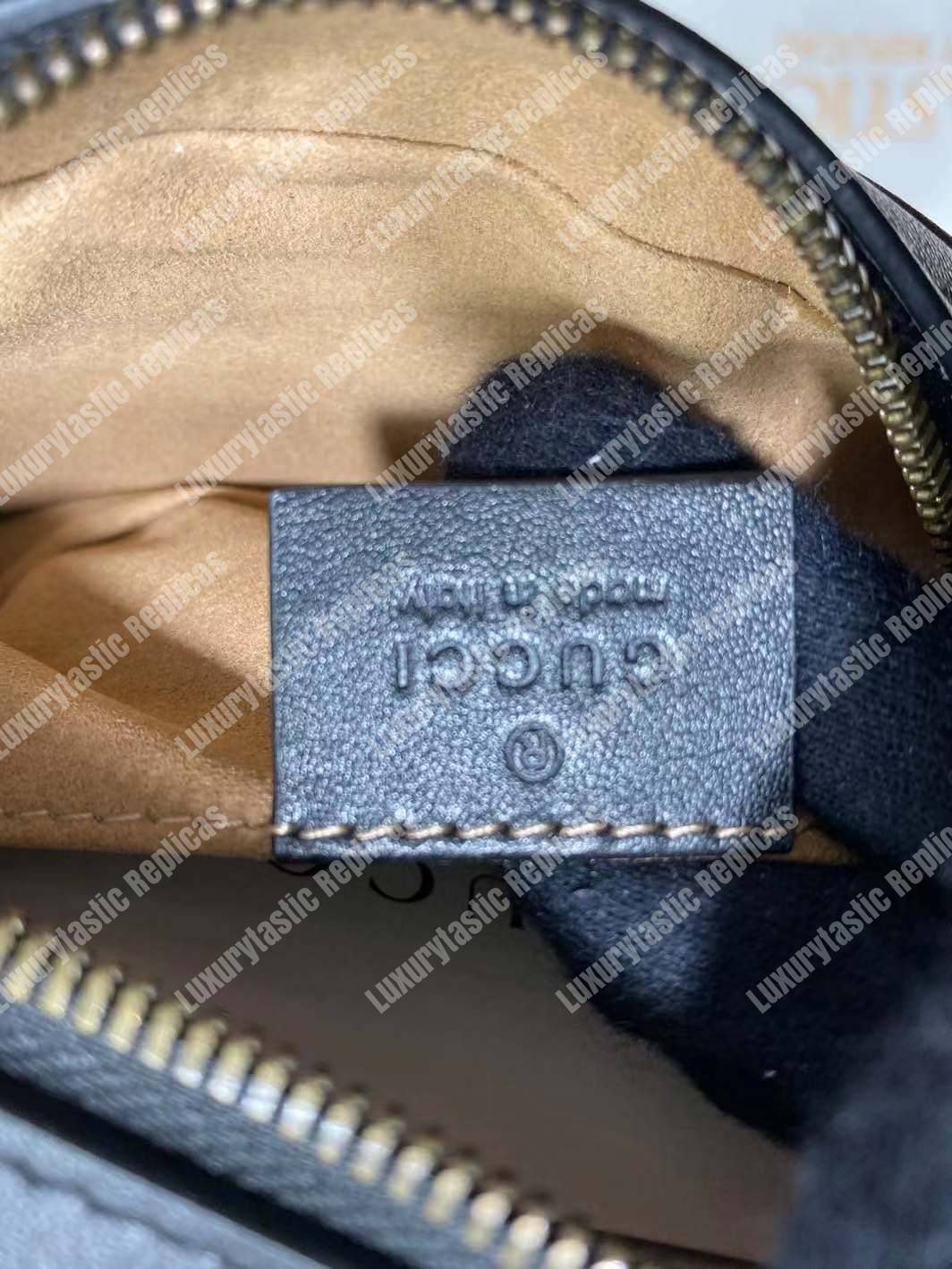 G*u*i gg marmont matelassé leather belt bag black