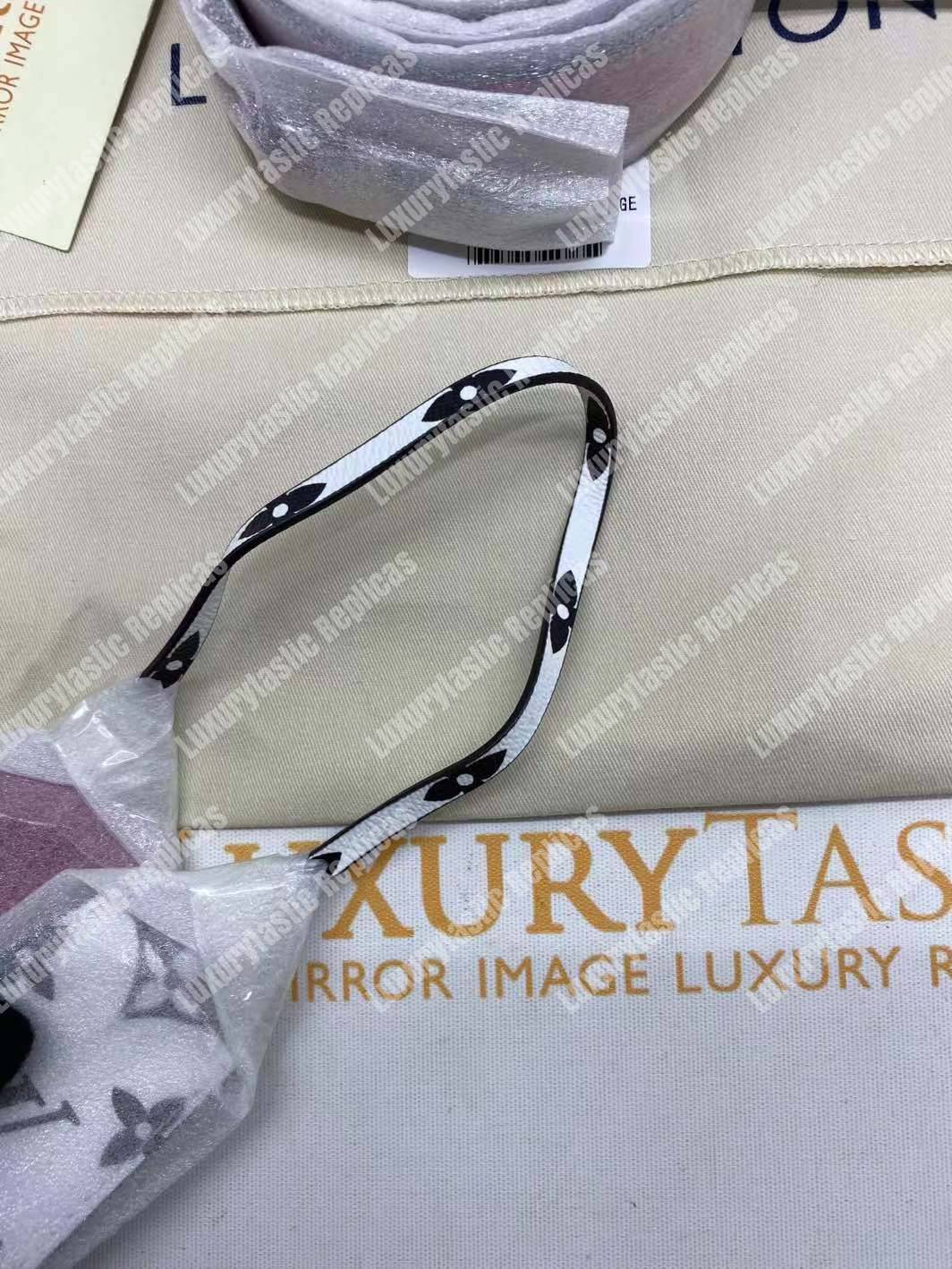 LV Spring Street Monogram Vernis Creme Beige