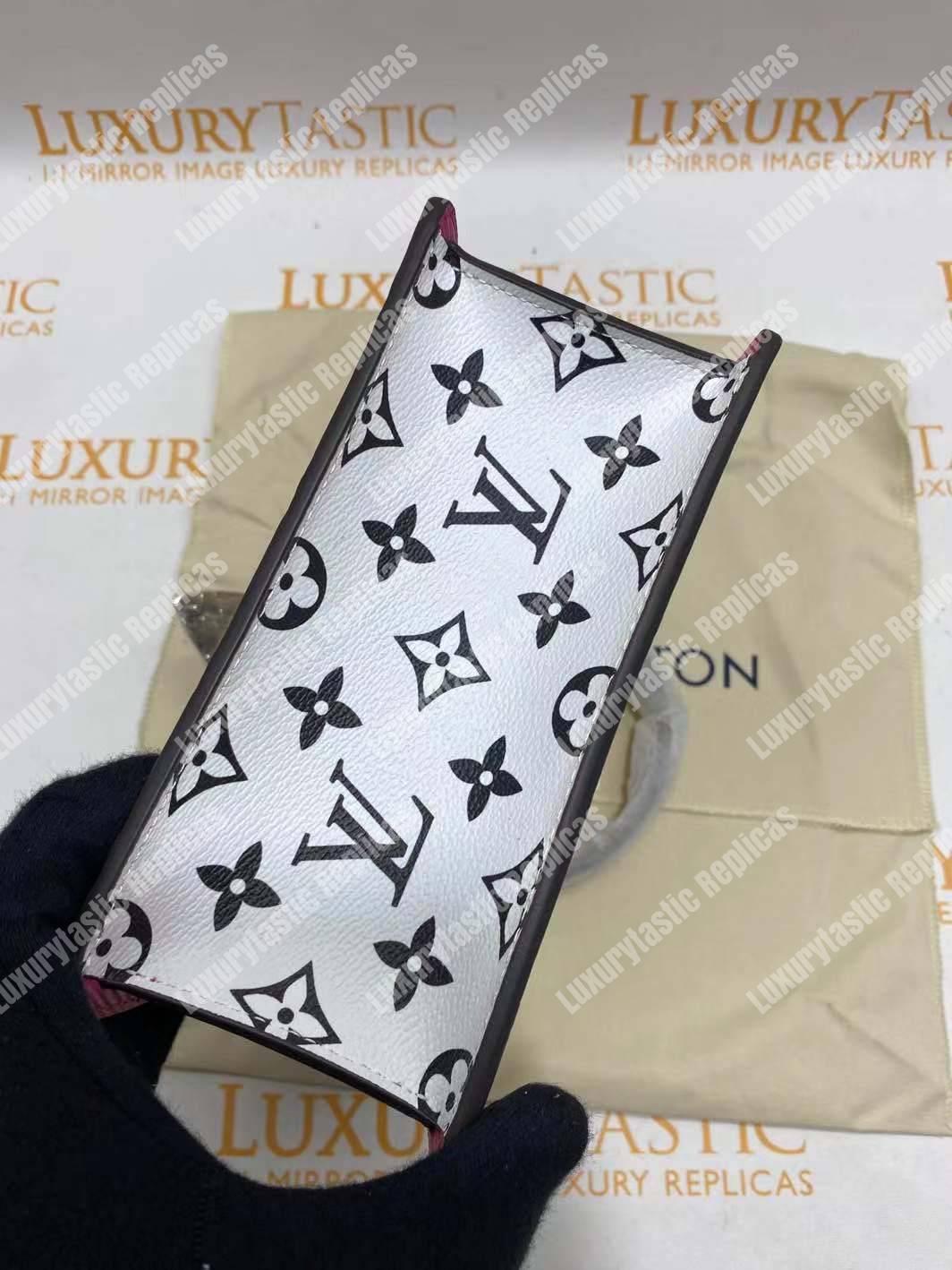 LV Spring Street Monogram Vernis Creme Beige