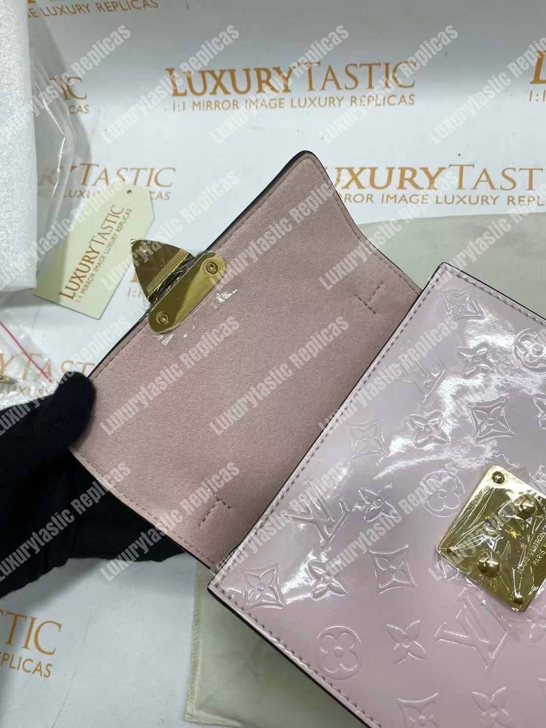 LV Spring Street Monogram Vernis Rose Ballerine