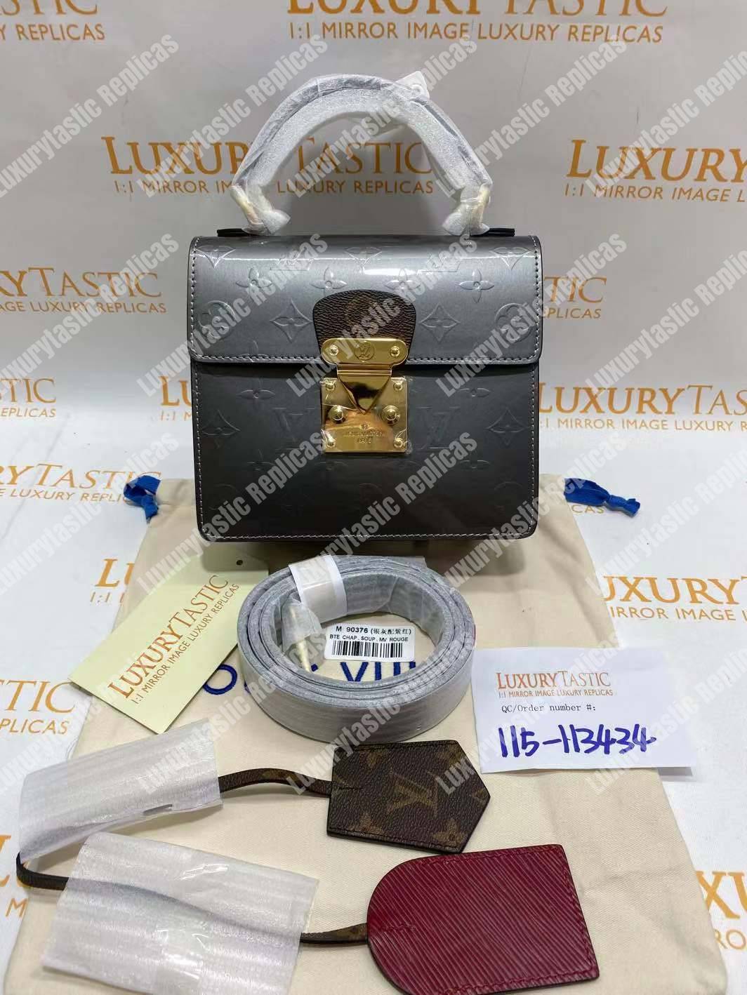 LV Spring Street Monogram Vernis Champagne Métallisé