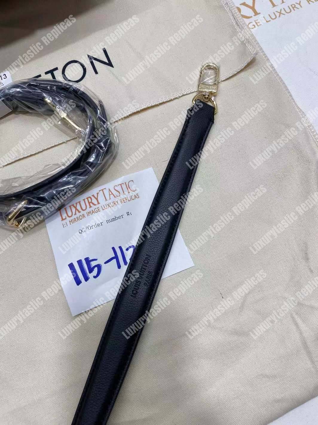 LV Melie Designer Monogram Leather Noir