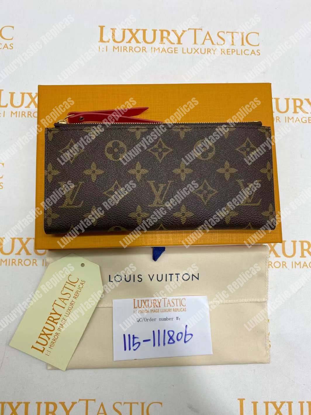 LV Adele Wallet Monogram Canvas Coquelicot