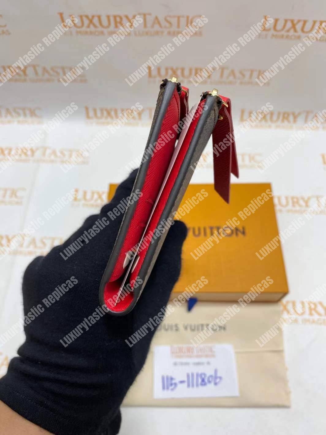 LV Adele Wallet Monogram Canvas Coquelicot