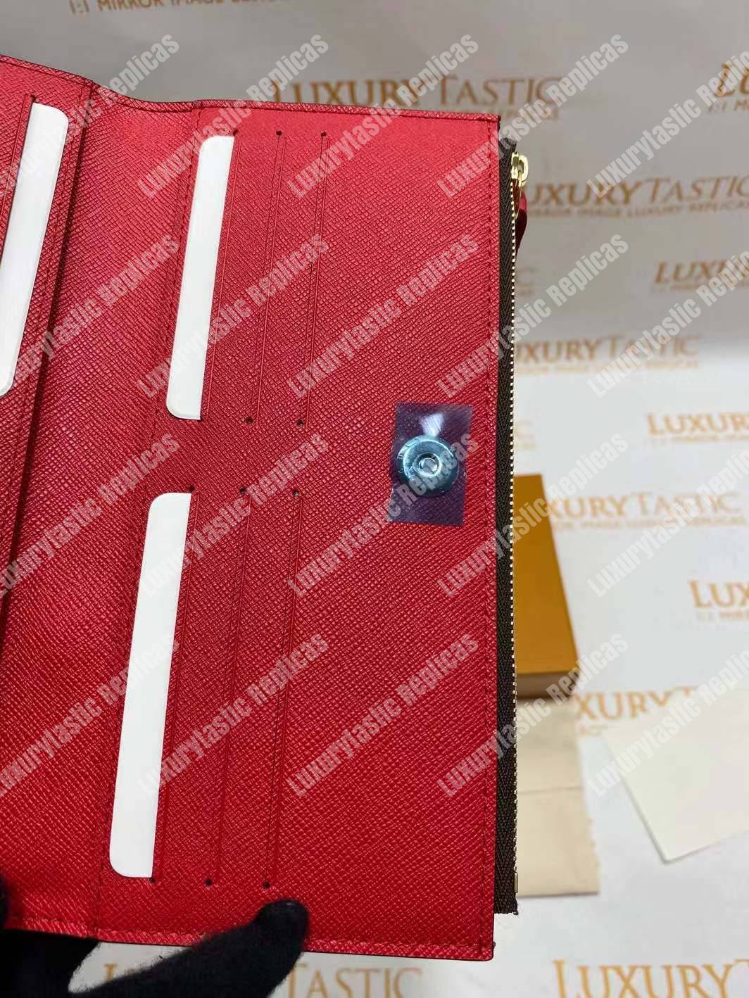 LV Adele Wallet Monogram Canvas Coquelicot