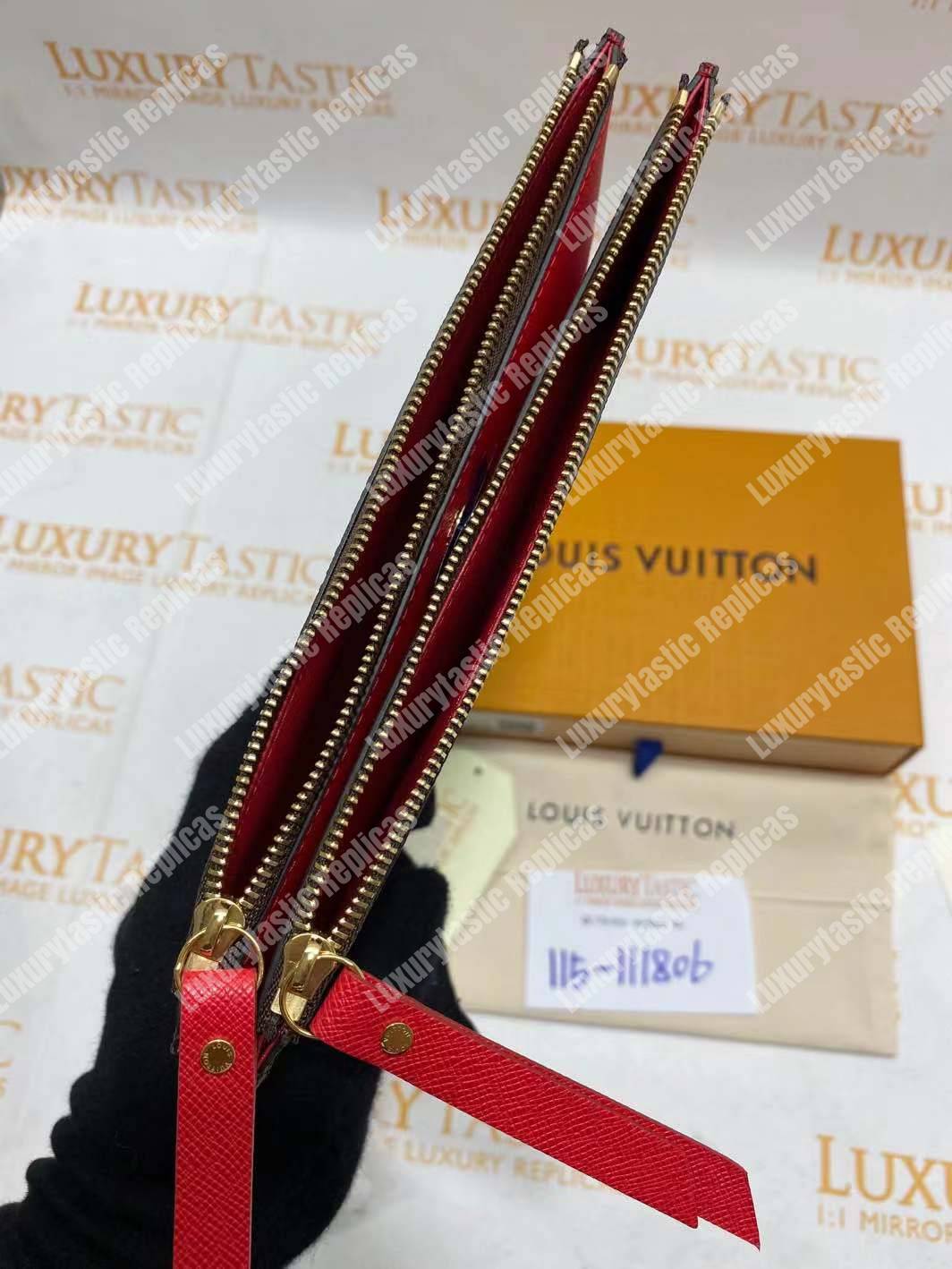 LV Adele Wallet Monogram Canvas Coquelicot