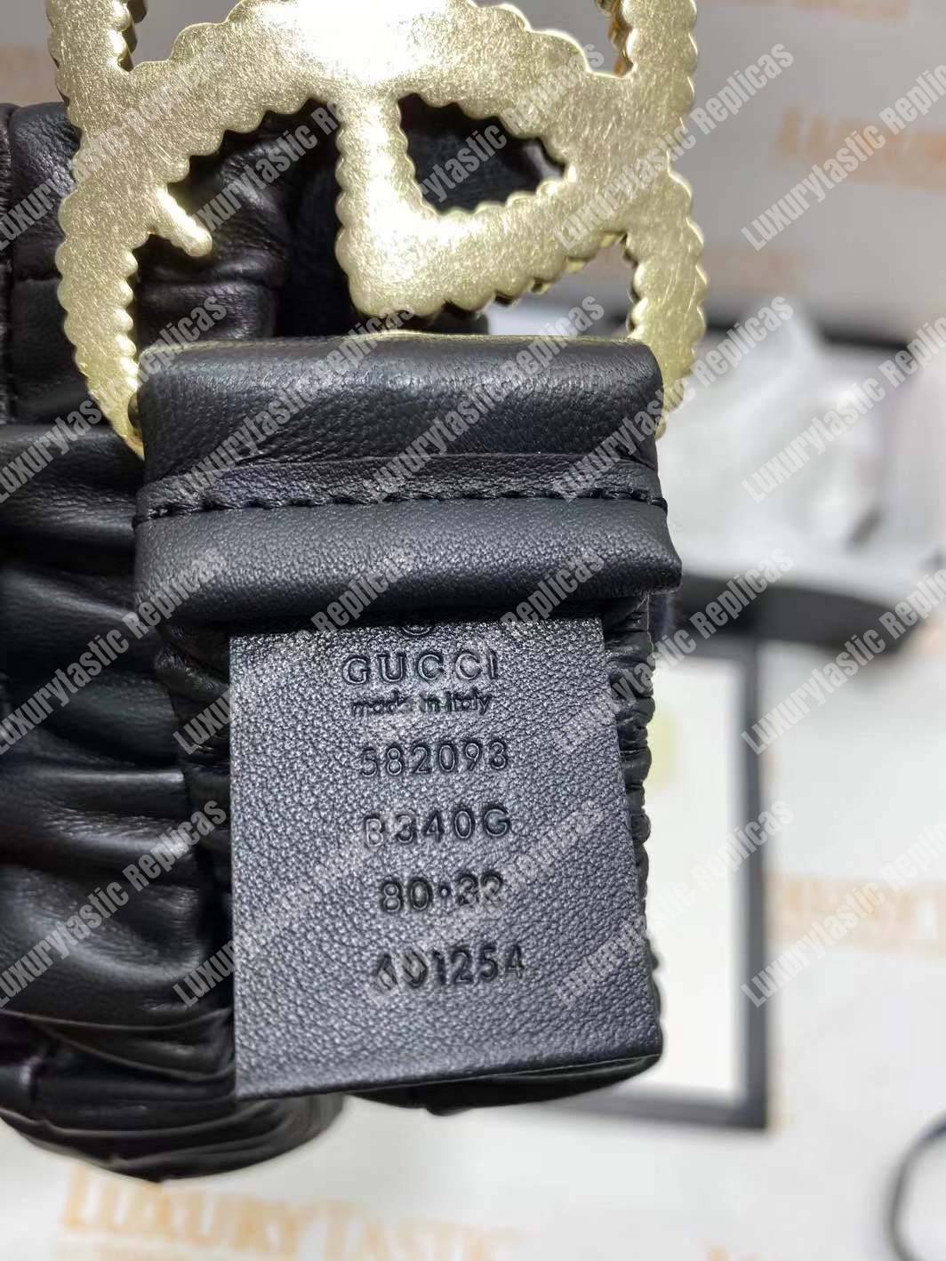 G*u*i belt with torchon double g buckle