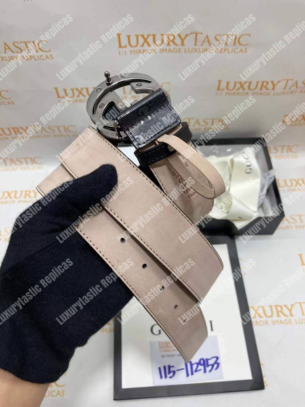 G*u*i gg imprime belt with g buckle