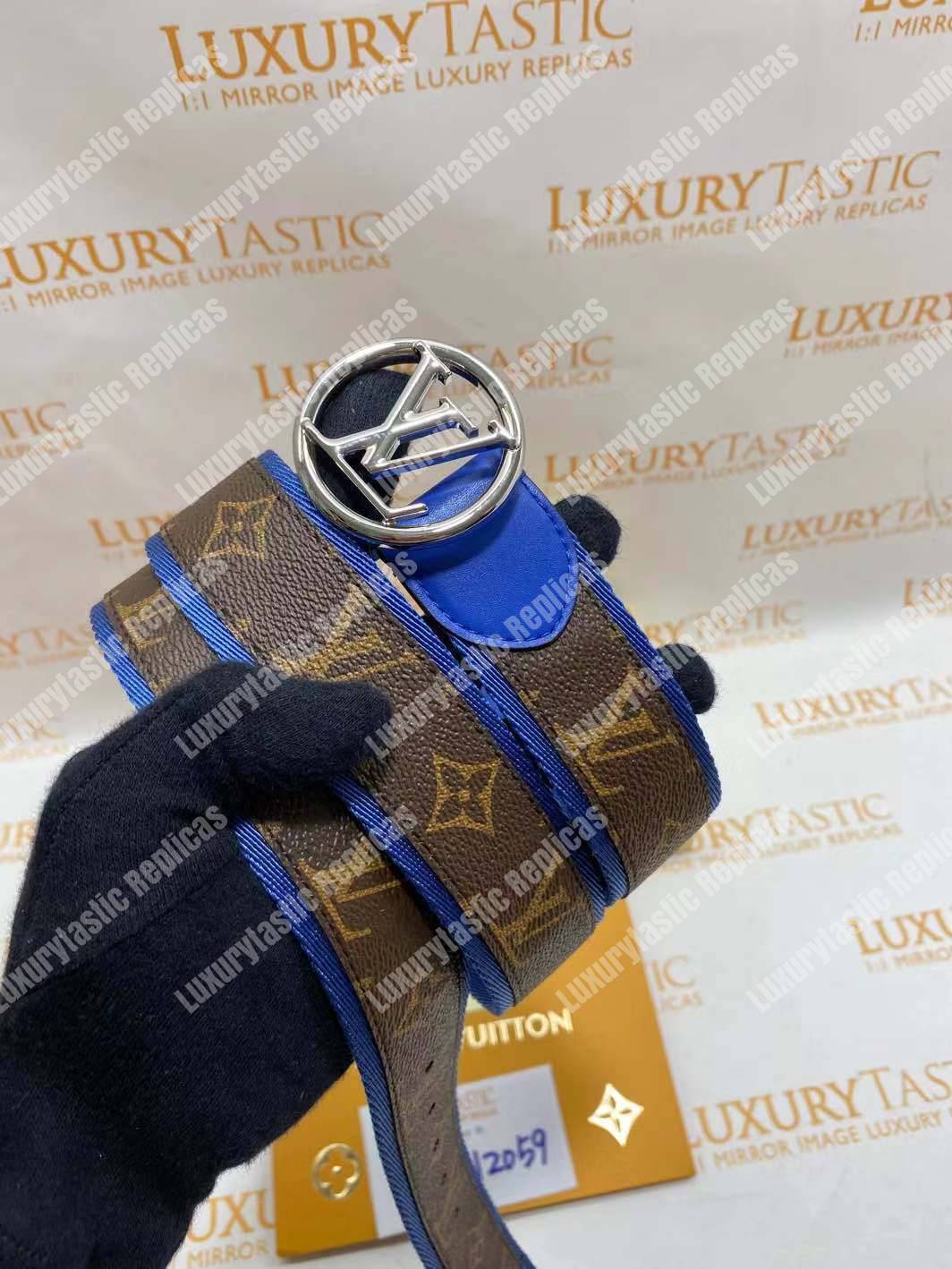 LV Circle 40mm Belt Blue