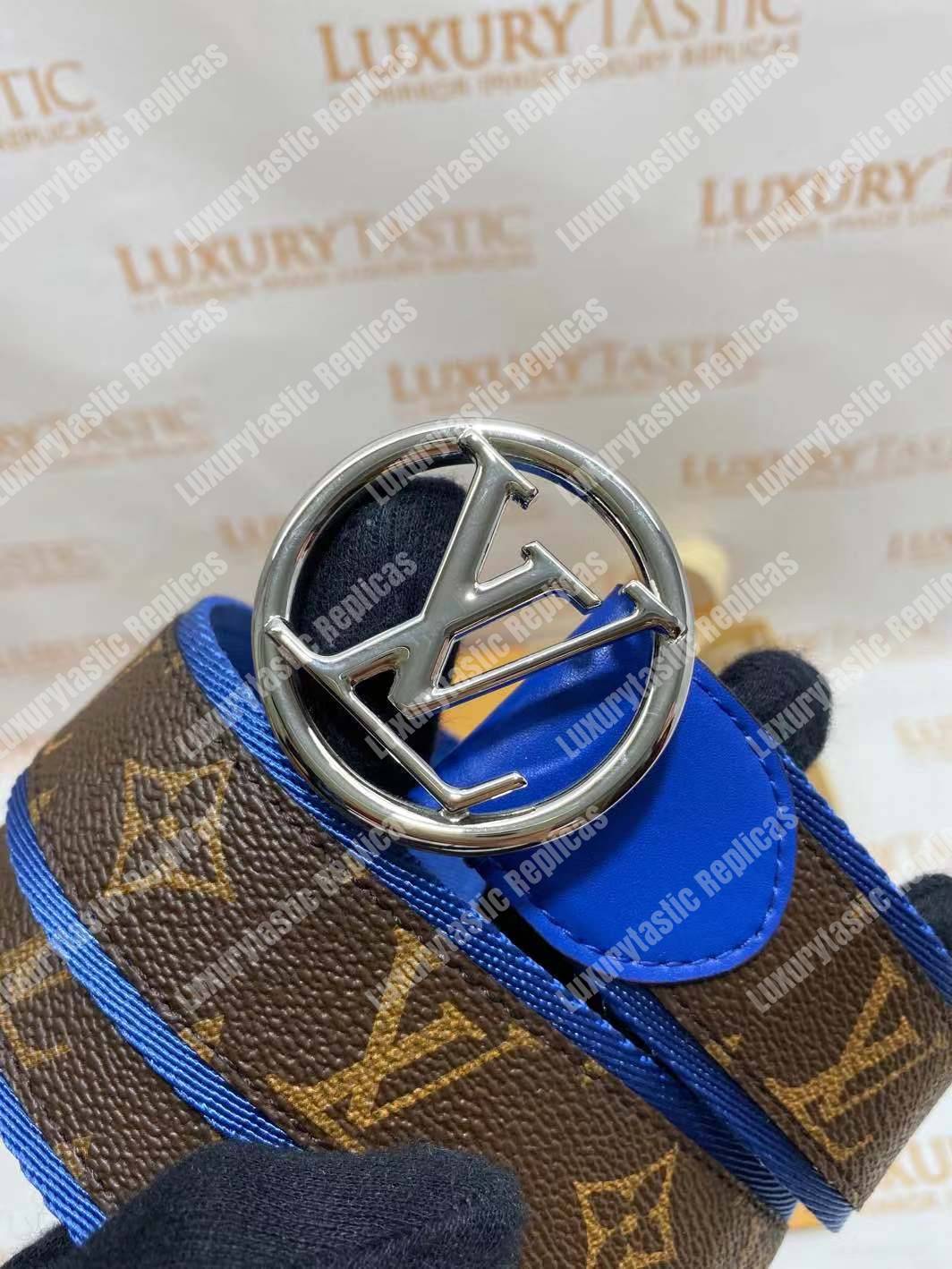 LV Circle 40mm Belt Blue