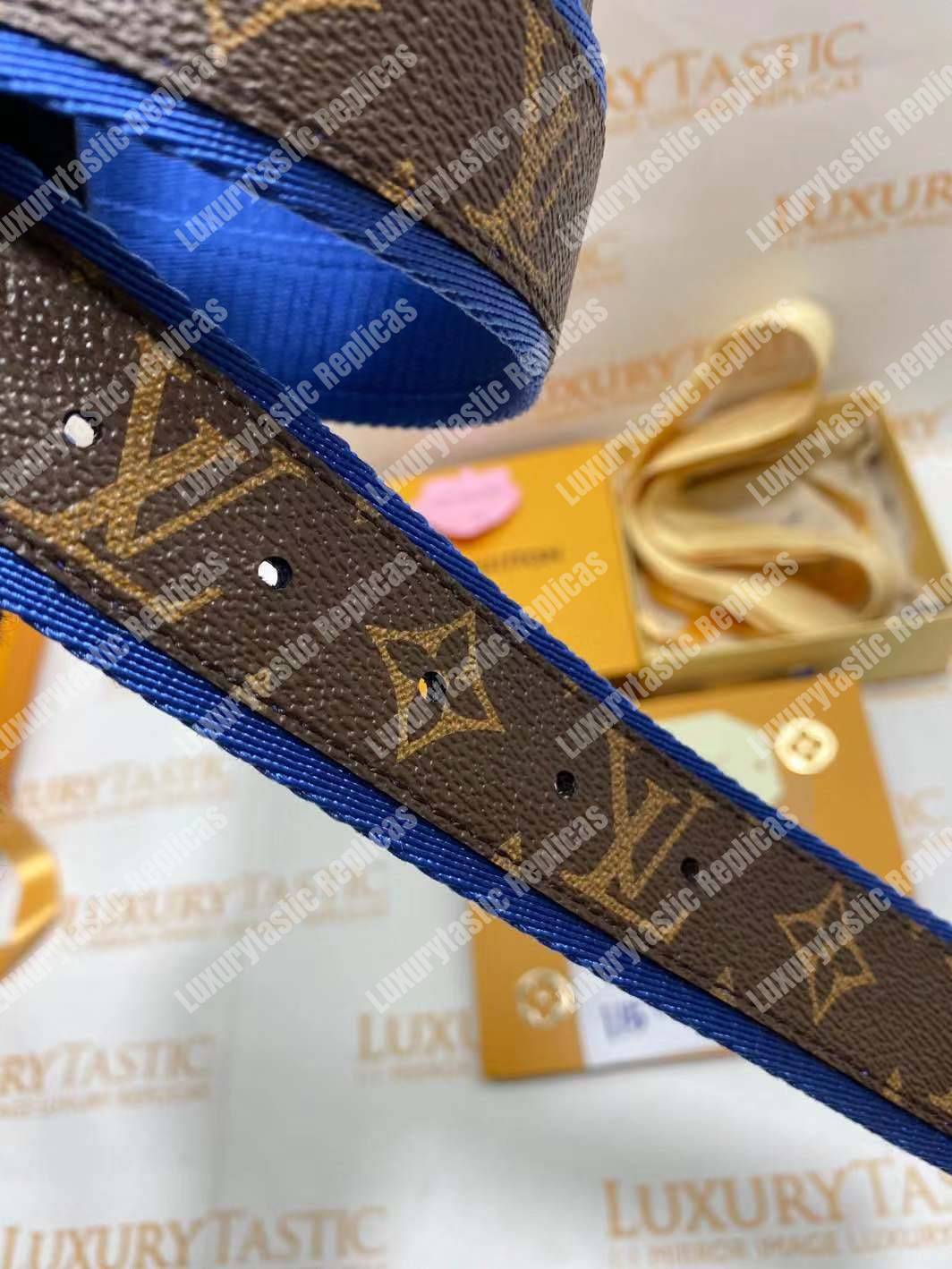 LV Circle 40mm Belt Blue