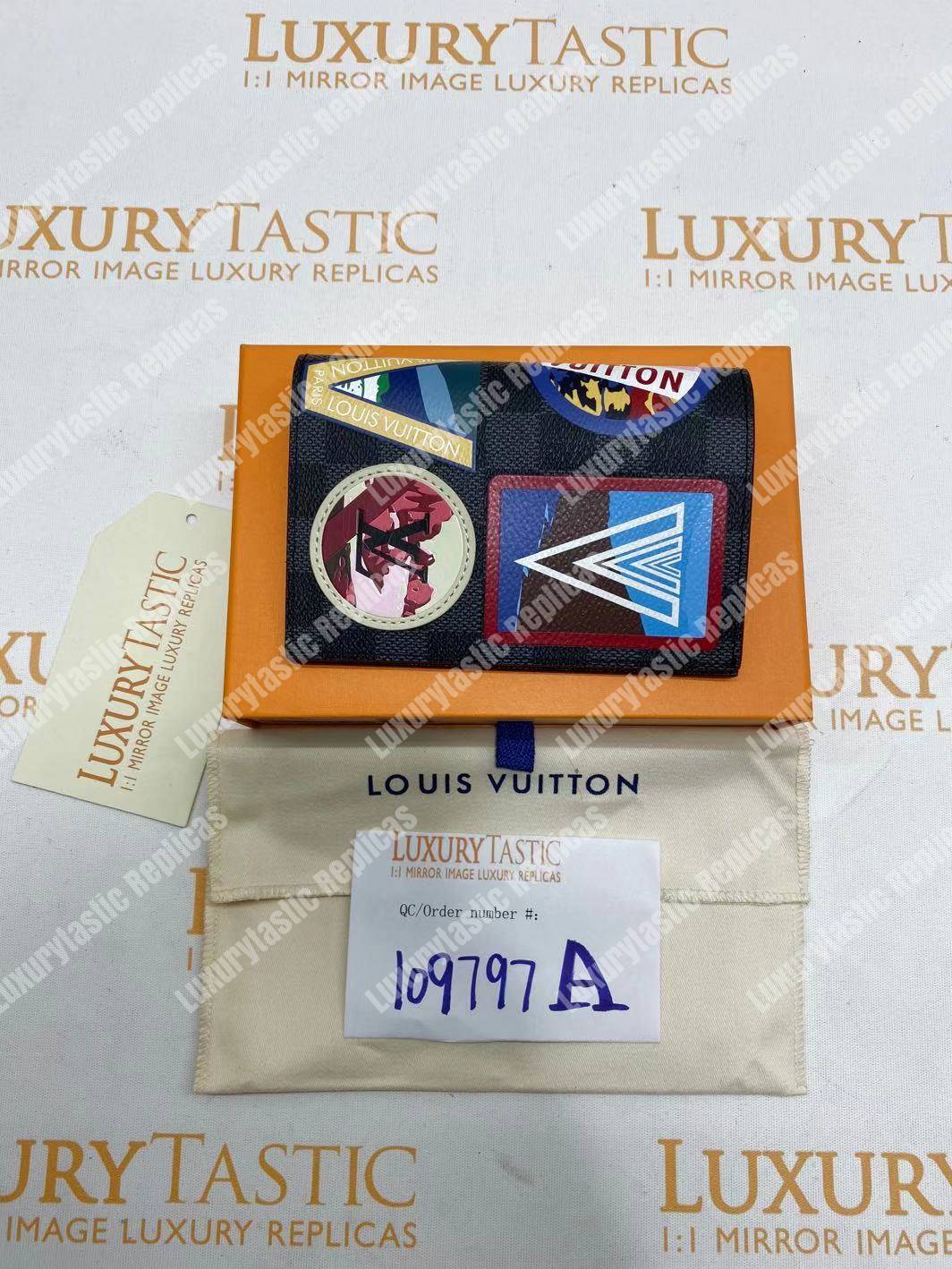 LV Passport Cover Damier Graphite Alps