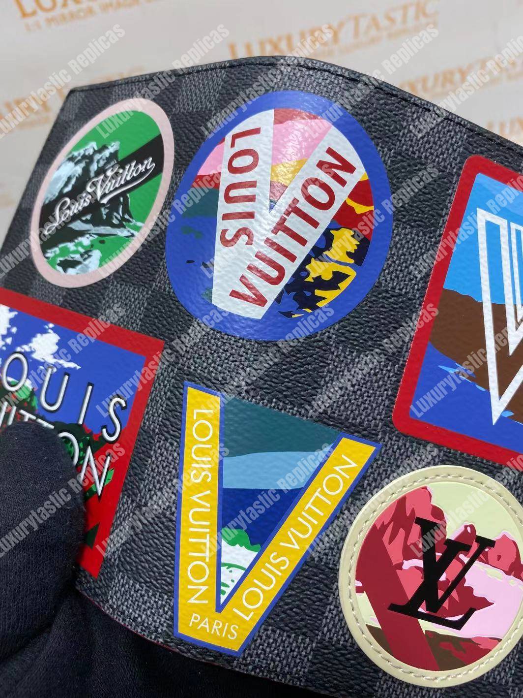 LV Passport Cover Damier Graphite Alps