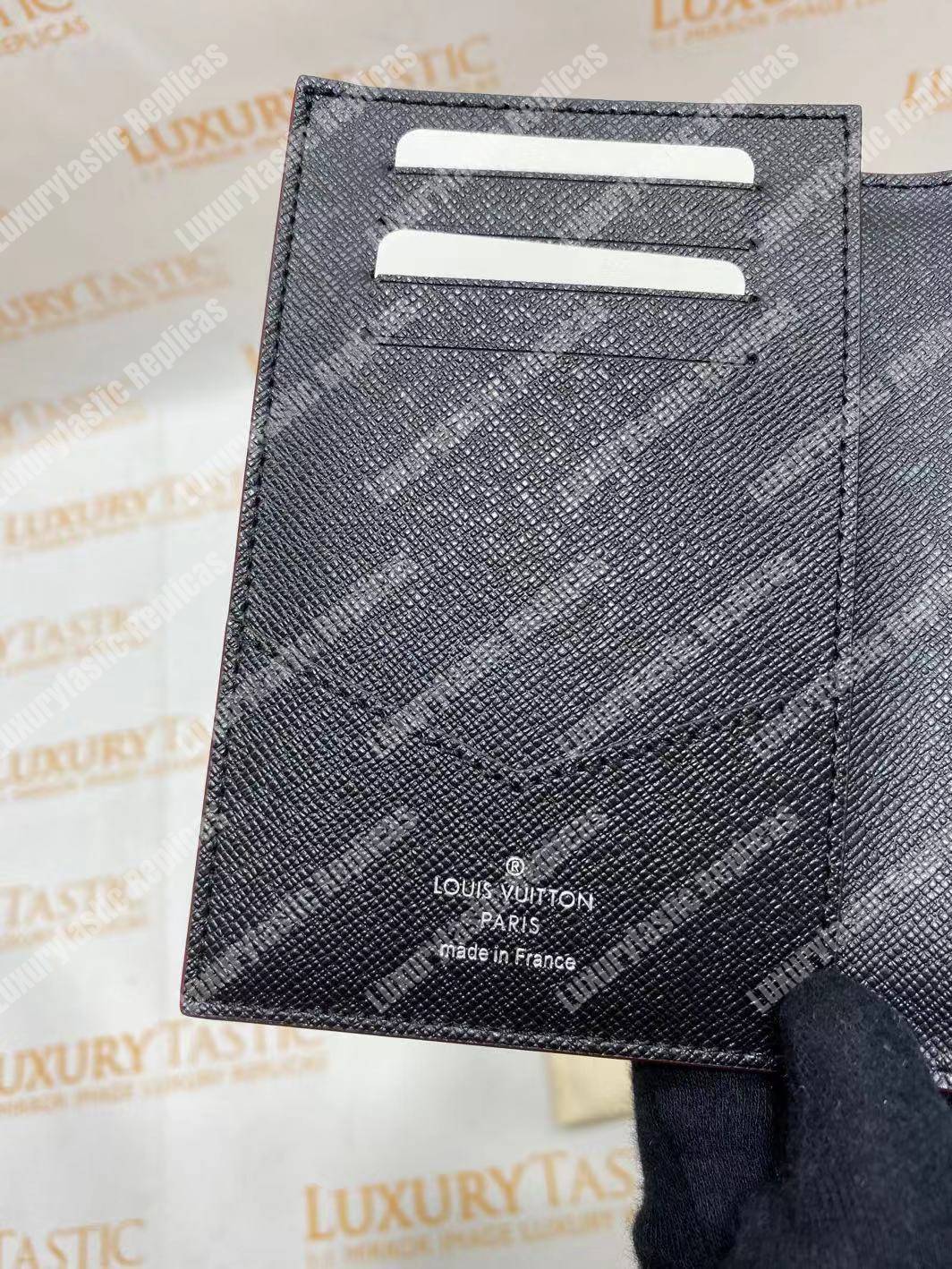 LV Passport Cover Damier Graphite Alps