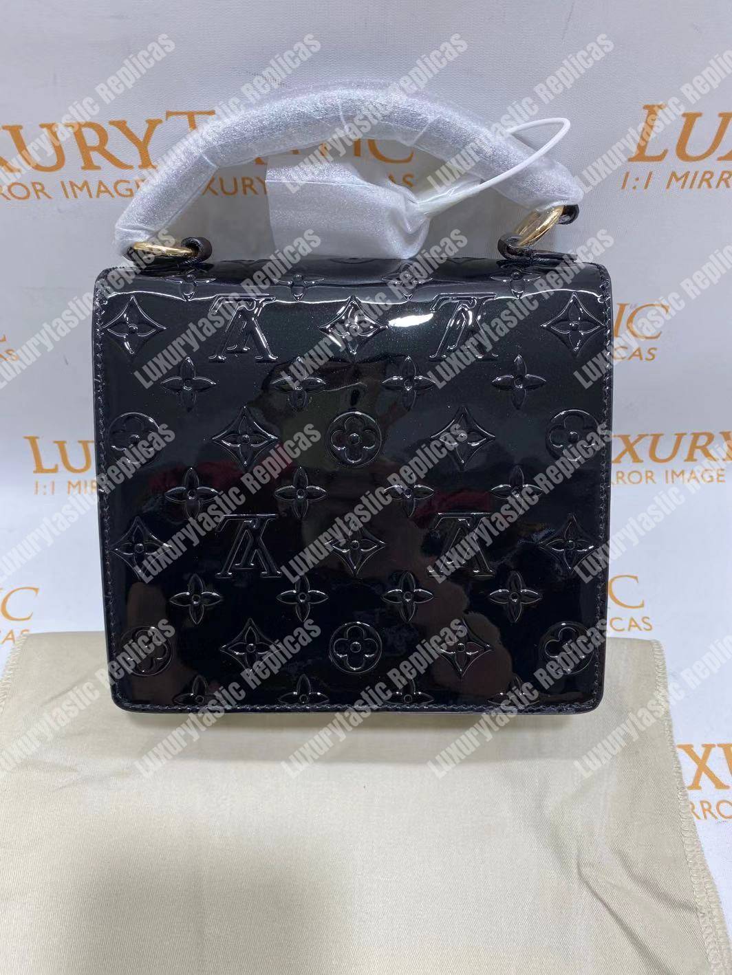 LV Spring Street Monogram Vernis Noir
