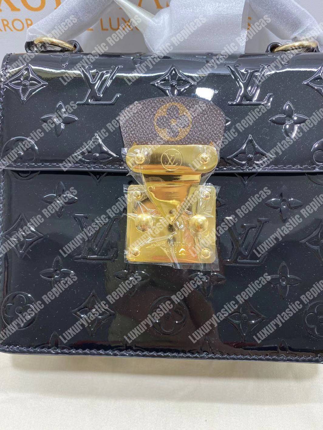 LV Spring Street Monogram Vernis Noir