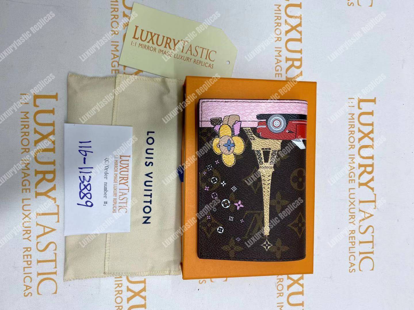 LV Passport Cover Eiffel Tower Print