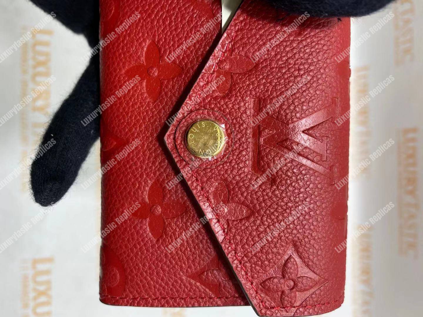 LV Zoé Wallet Monogram Empreinte Scarlet