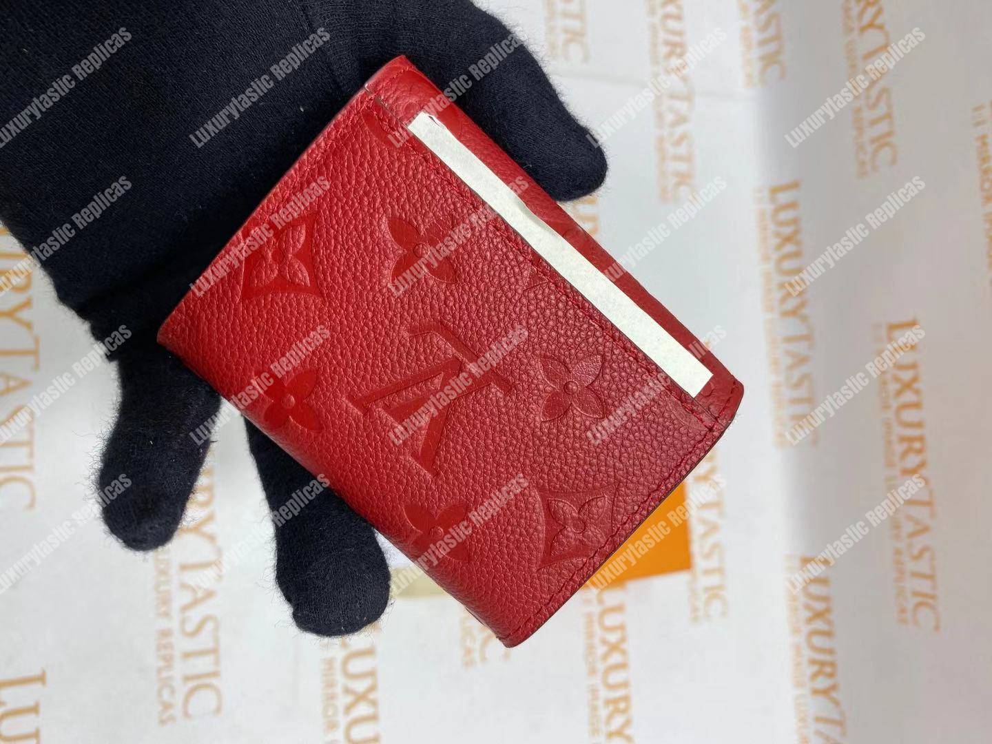 LV Zoé Wallet Monogram Empreinte Scarlet