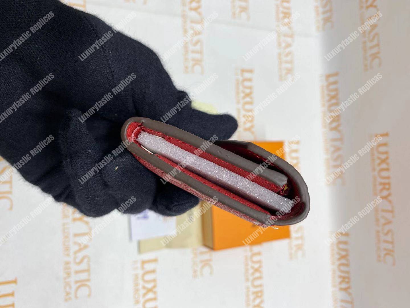 LV Zoé Wallet Monogram Empreinte Scarlet