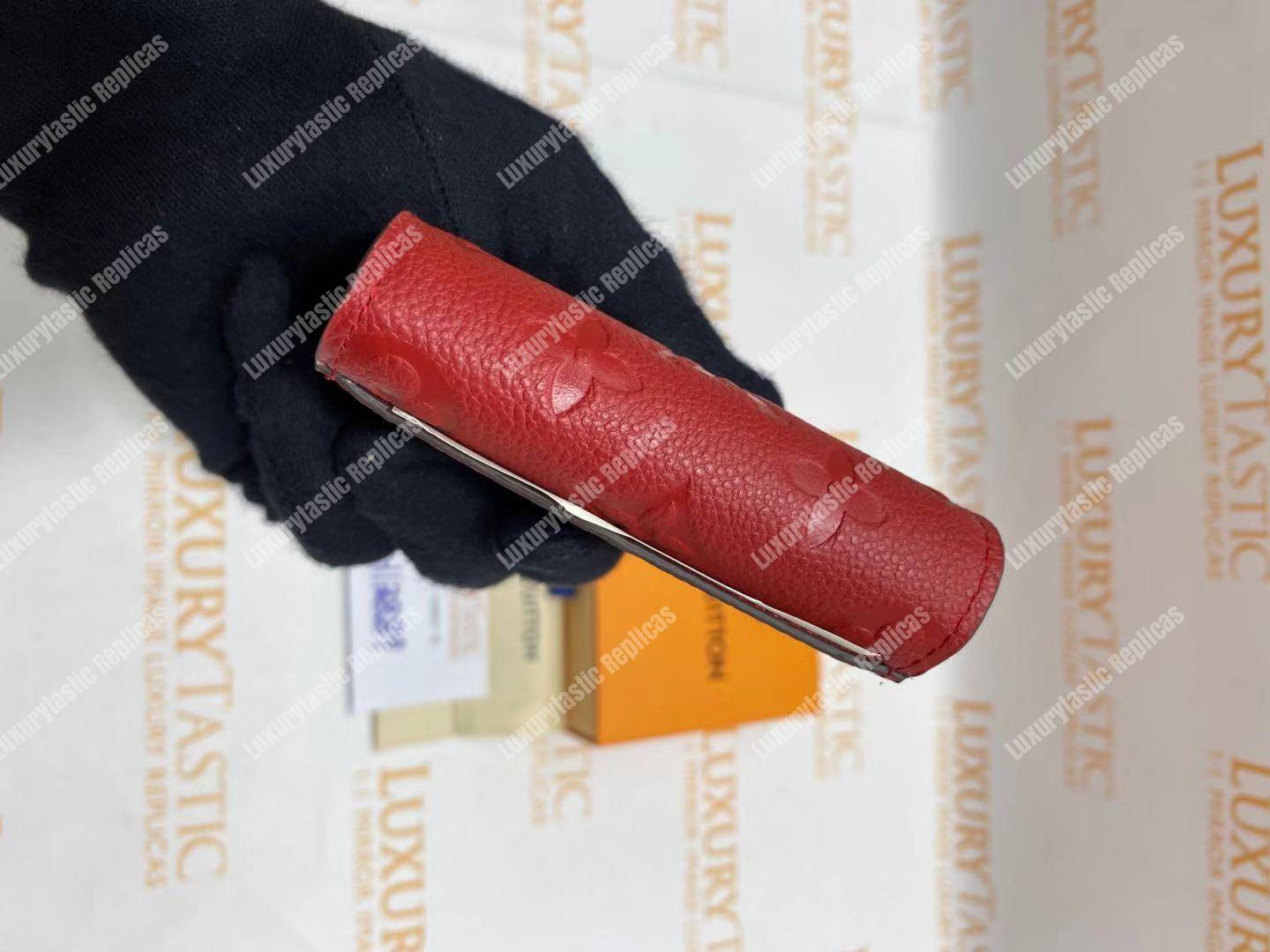 LV Zoé Wallet Monogram Empreinte Scarlet