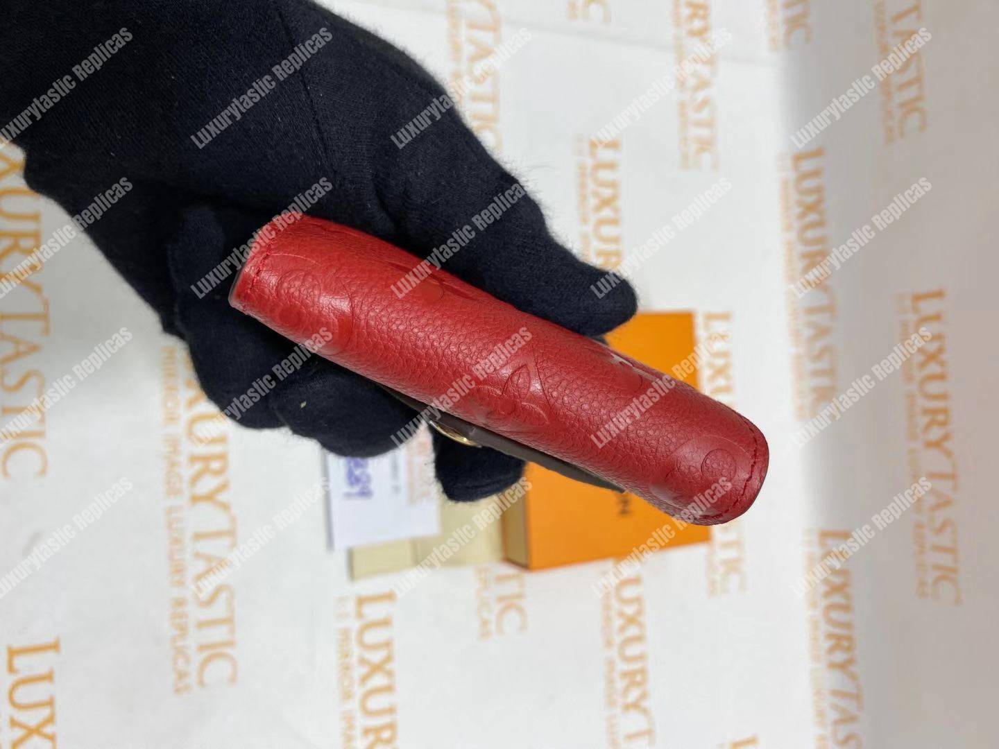 LV Zoé Wallet Monogram Empreinte Scarlet