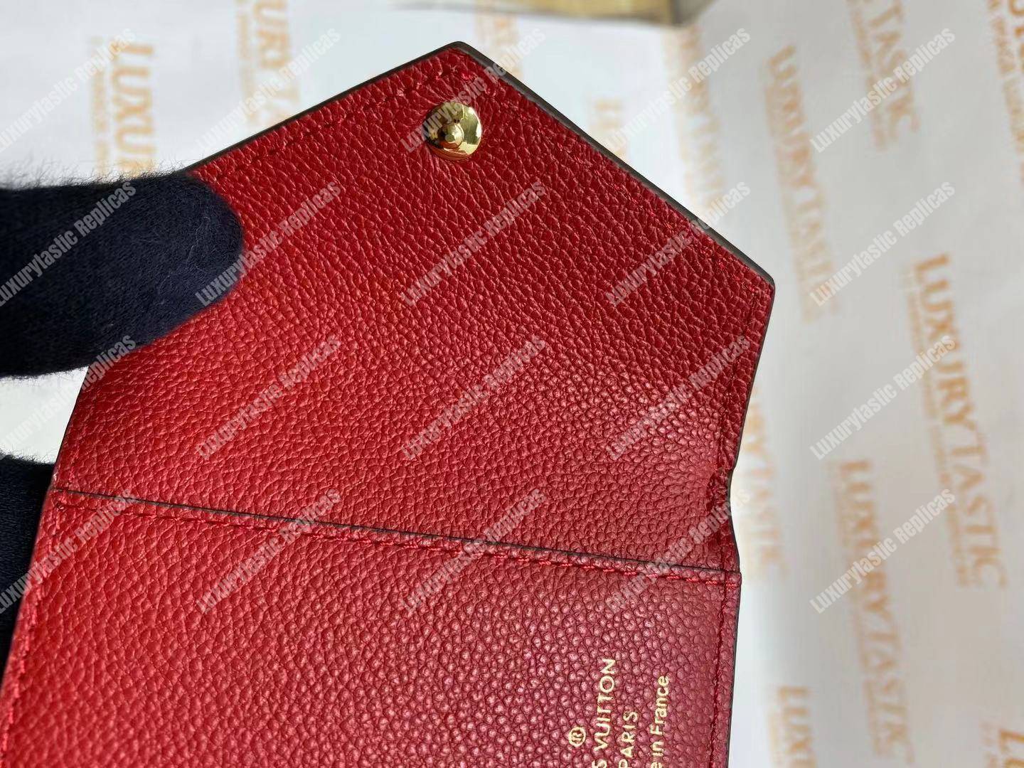 LV Zoé Wallet Monogram Empreinte Scarlet