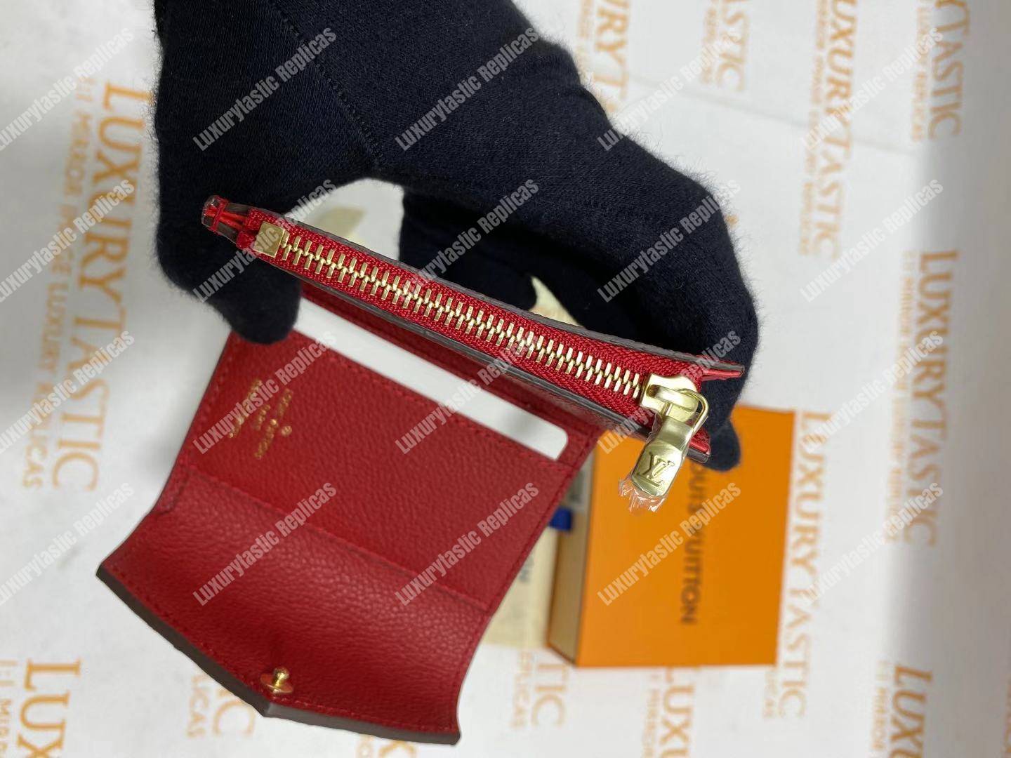 LV Zoé Wallet Monogram Empreinte Scarlet