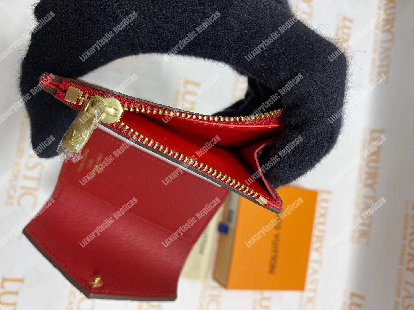 LV Zoé Wallet Monogram Empreinte Scarlet