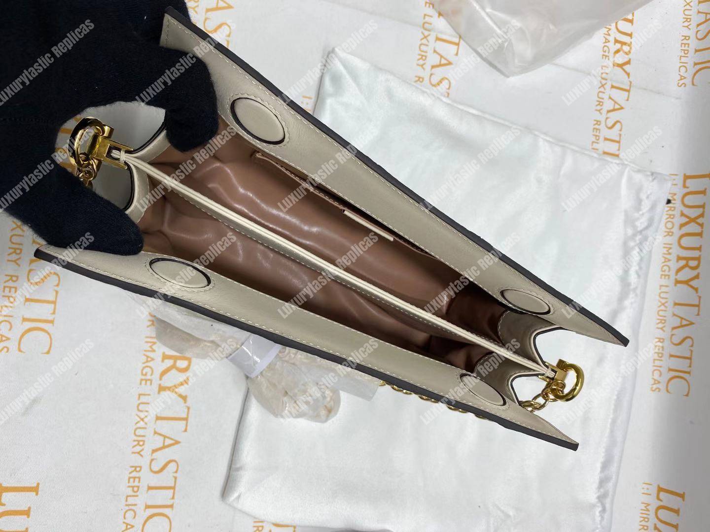 G*u*i ophidia small snakeskin shoulder bag grey