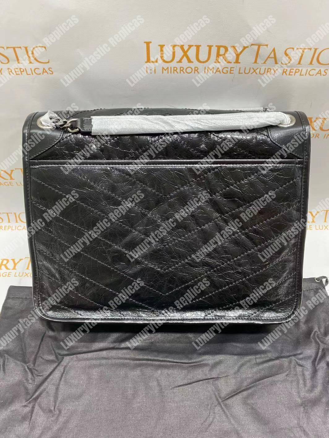 Saint Laurent Niki Large In Vintage Leather Black