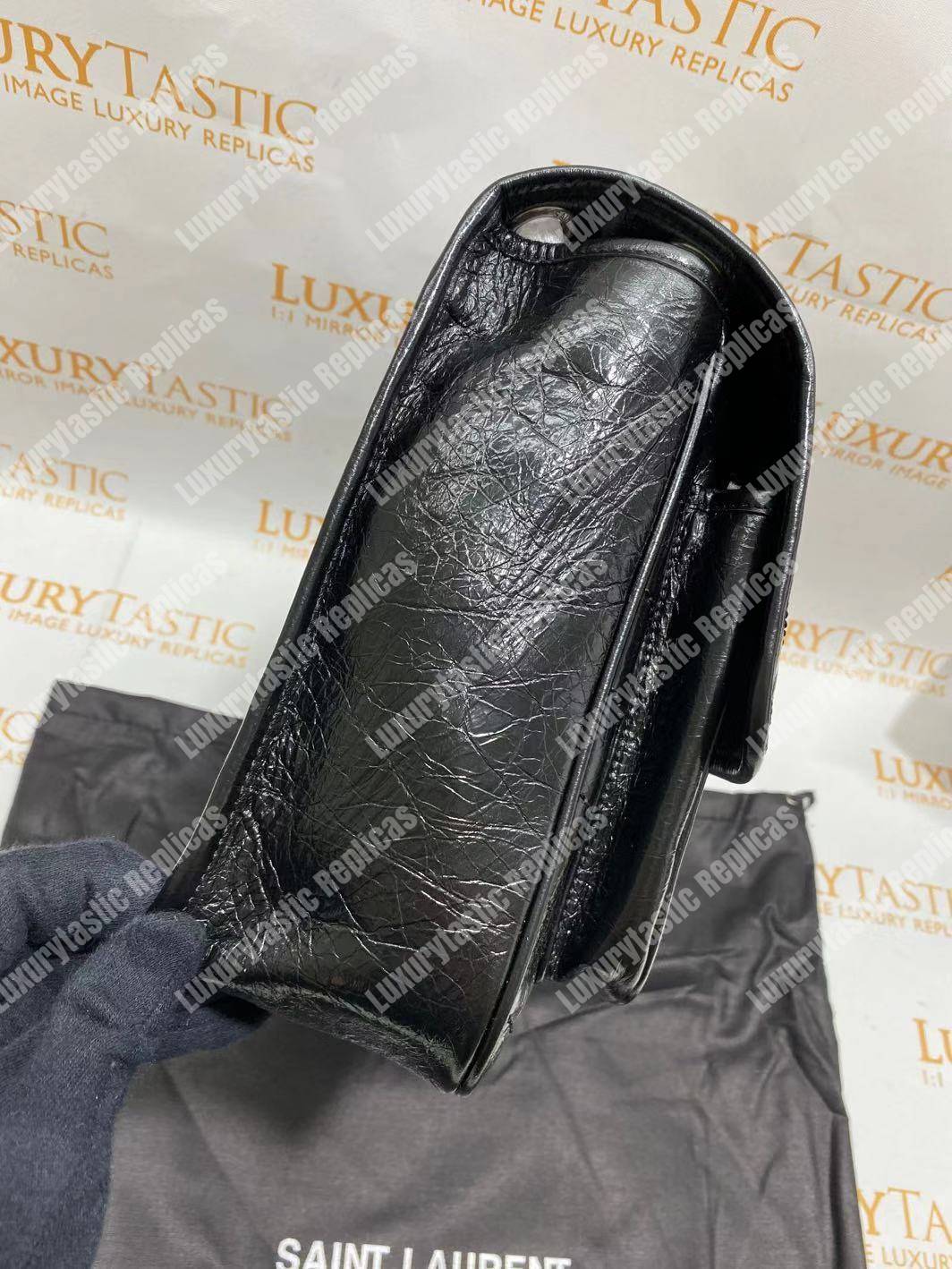Saint Laurent Niki Large In Vintage Leather Black