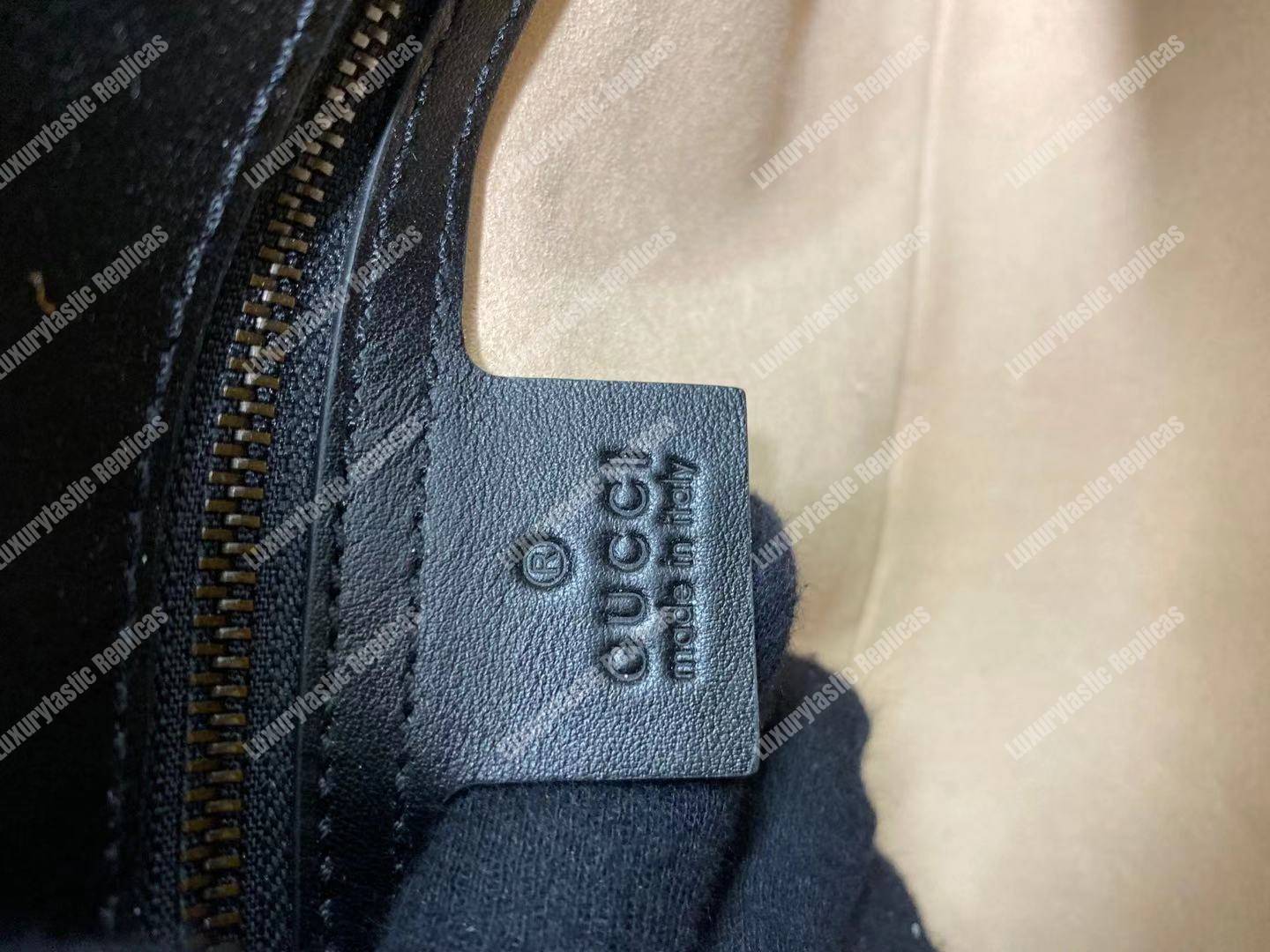 G*u*i gg marmont small matelassé shoulder bag with pearls black