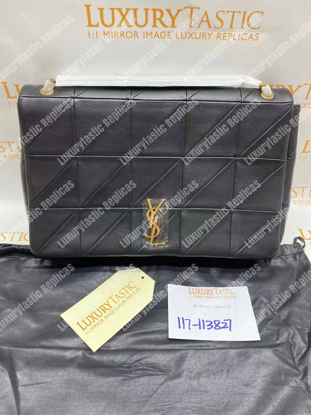 Saint Laurent Jamie Giant Black “CARRÉ RIVE GAUCHE “
