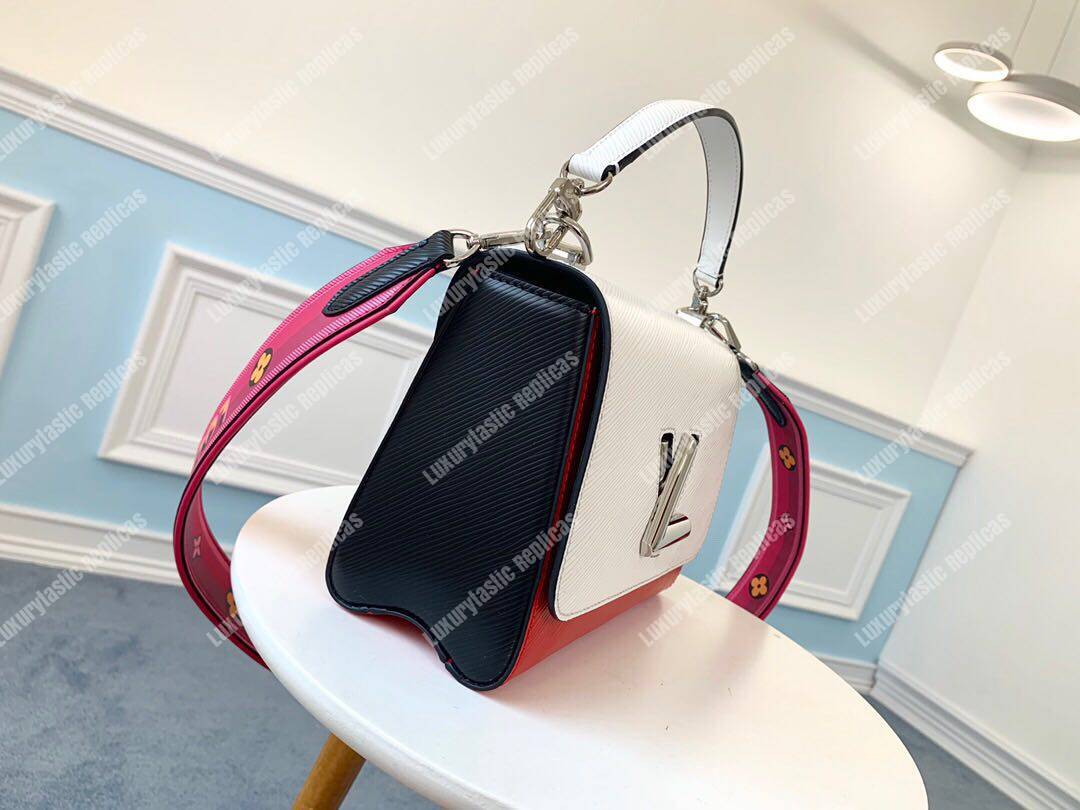 LV Twist MM Epi Blanc/Scarlet