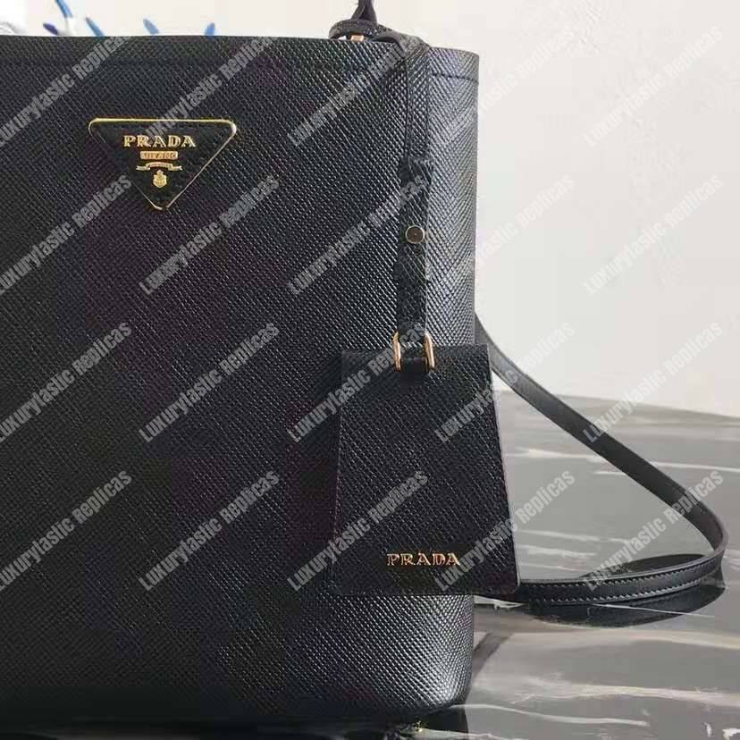 Pra*a panier medium bag black/red