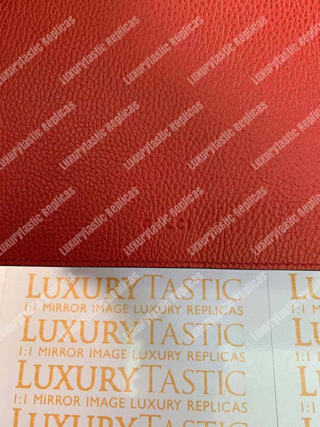 G*u*i dionysus small shoulder bag hibiscus red leather