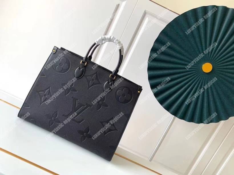 LV Onthego GM Monogram Empreinte Leather Noir
