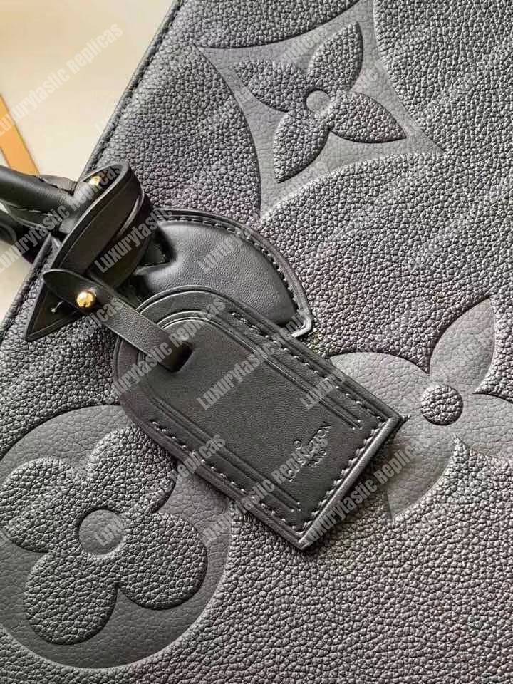 LV Onthego GM Monogram Empreinte Leather Noir