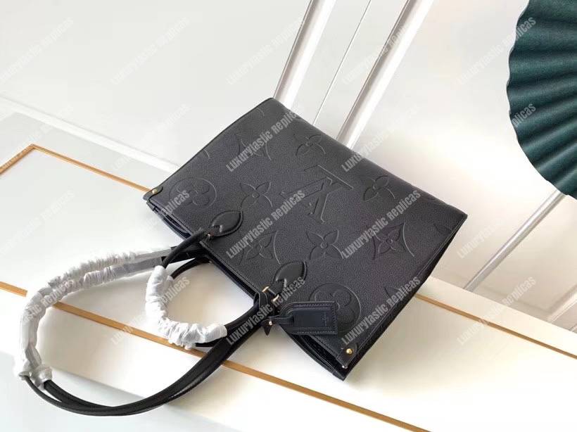 LV Onthego GM Monogram Empreinte Leather Noir