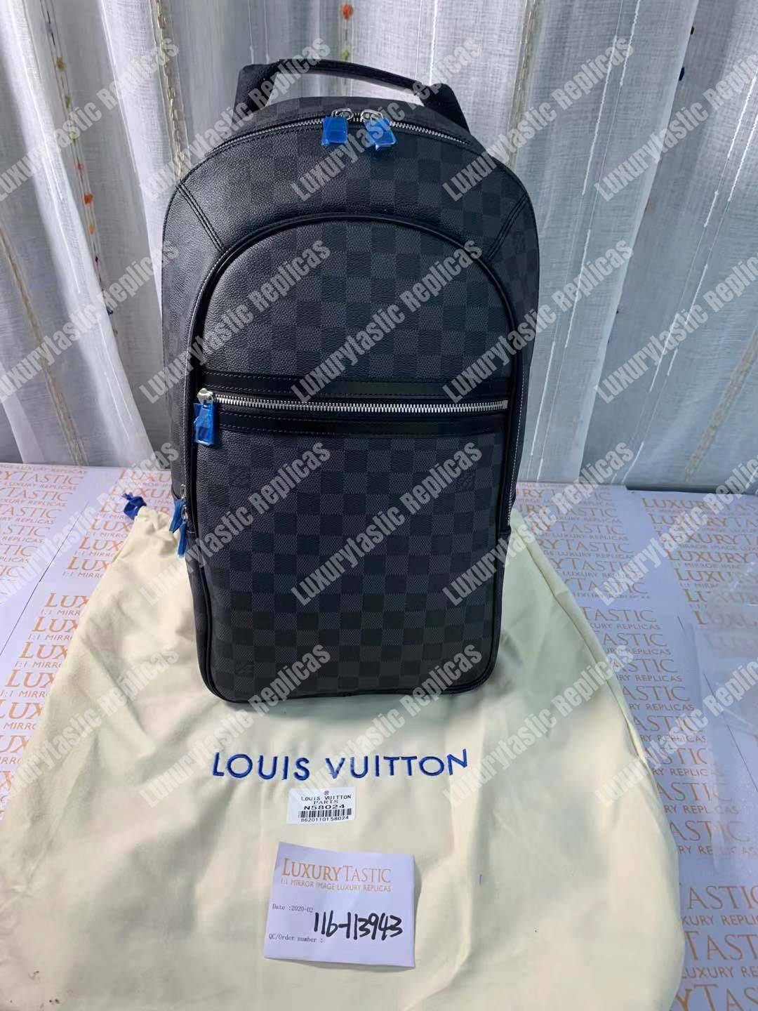 LV Michael Damier Graphite Canvas