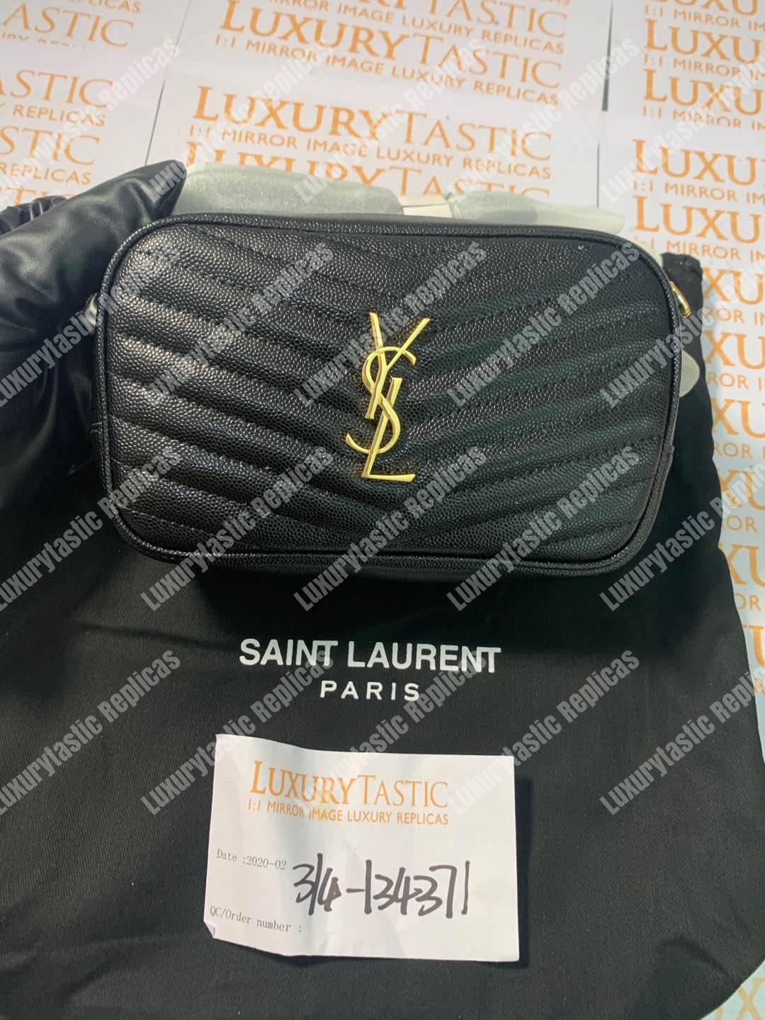 Saint Laurent Lou Camera Bag Matelasse Leather Black