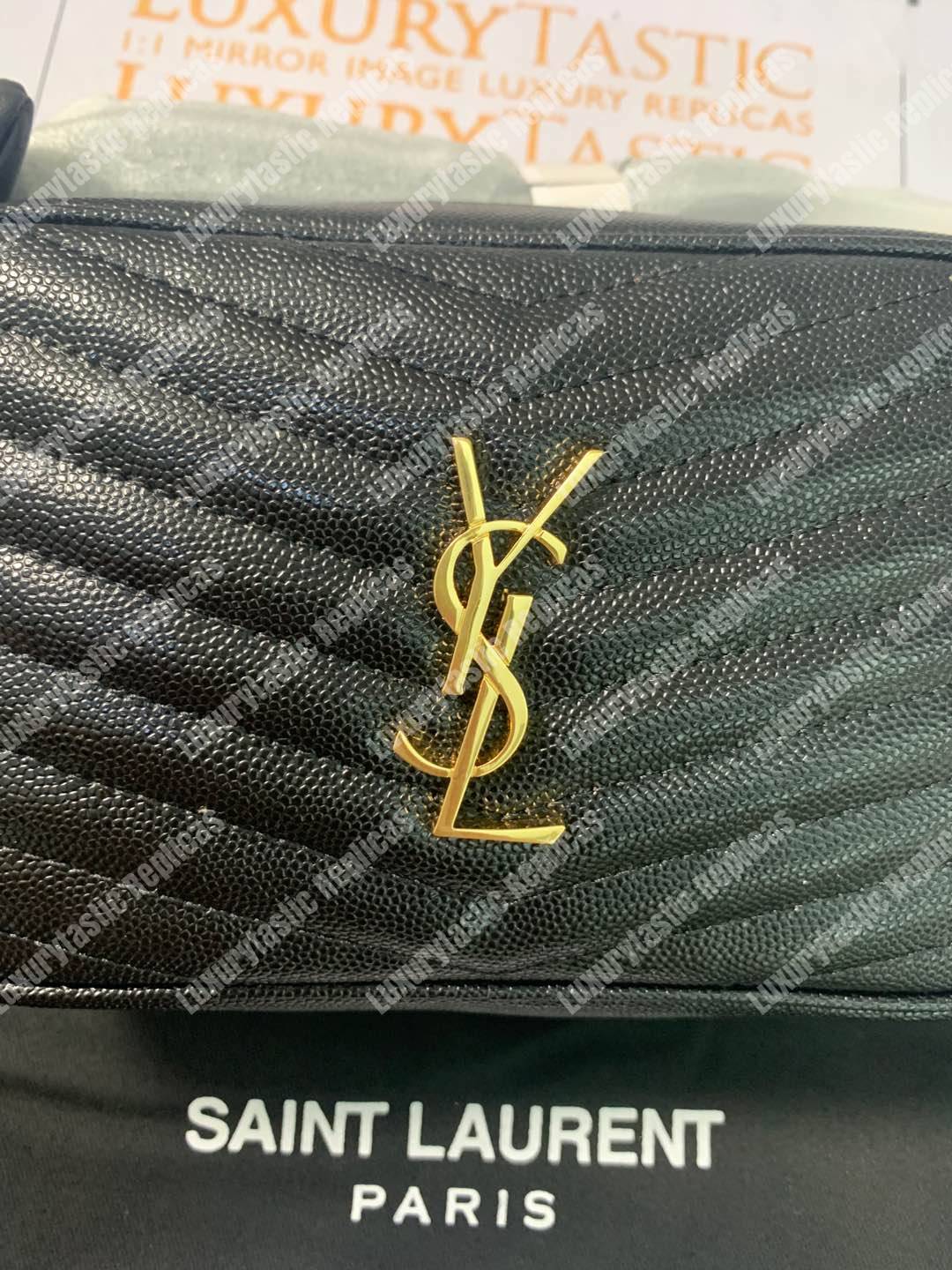 Saint Laurent Lou Camera Bag Matelasse Leather Black