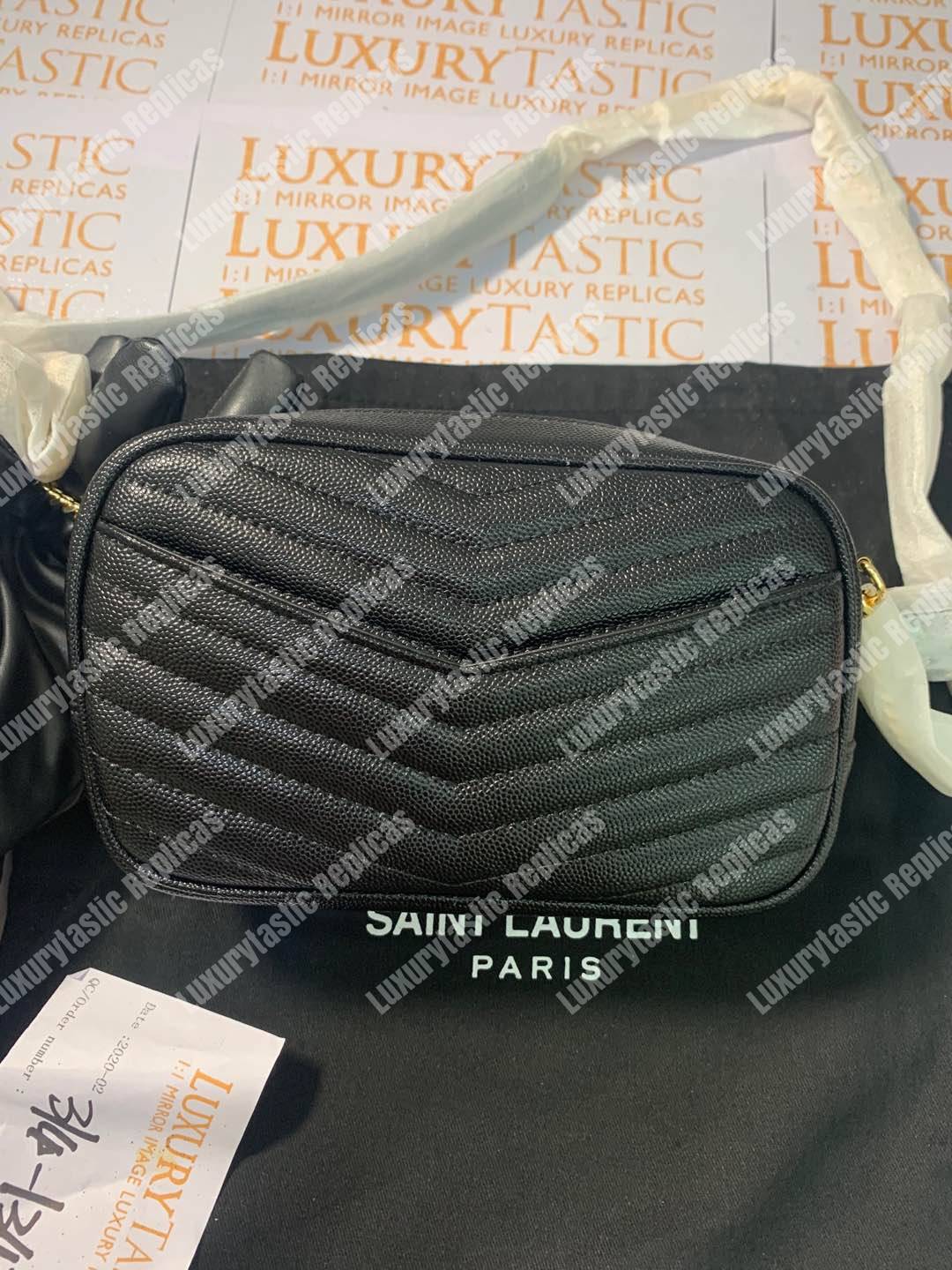 Saint Laurent Lou Camera Bag Matelasse Leather Black